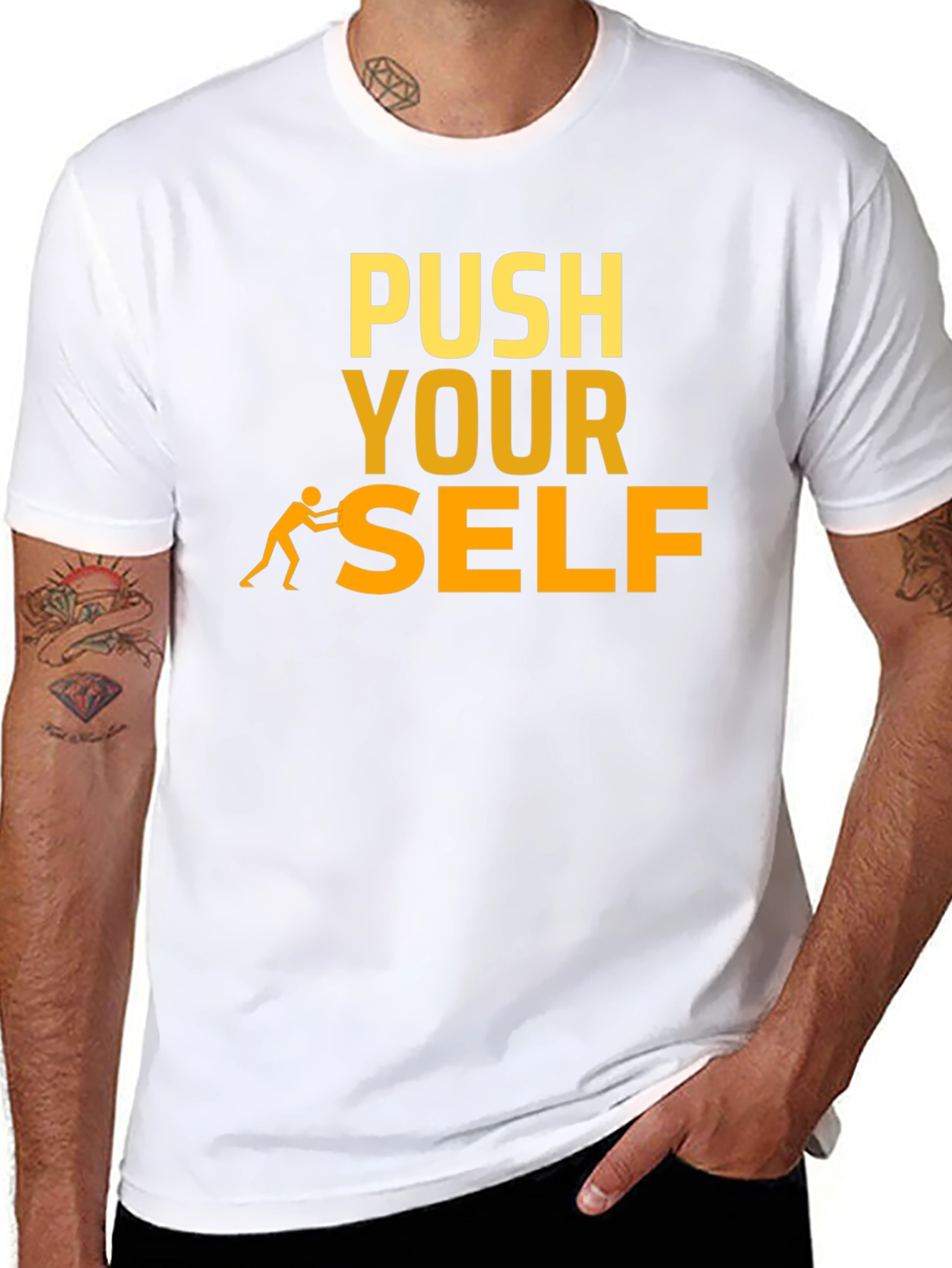 Push Yourself Motivational T-Shirt