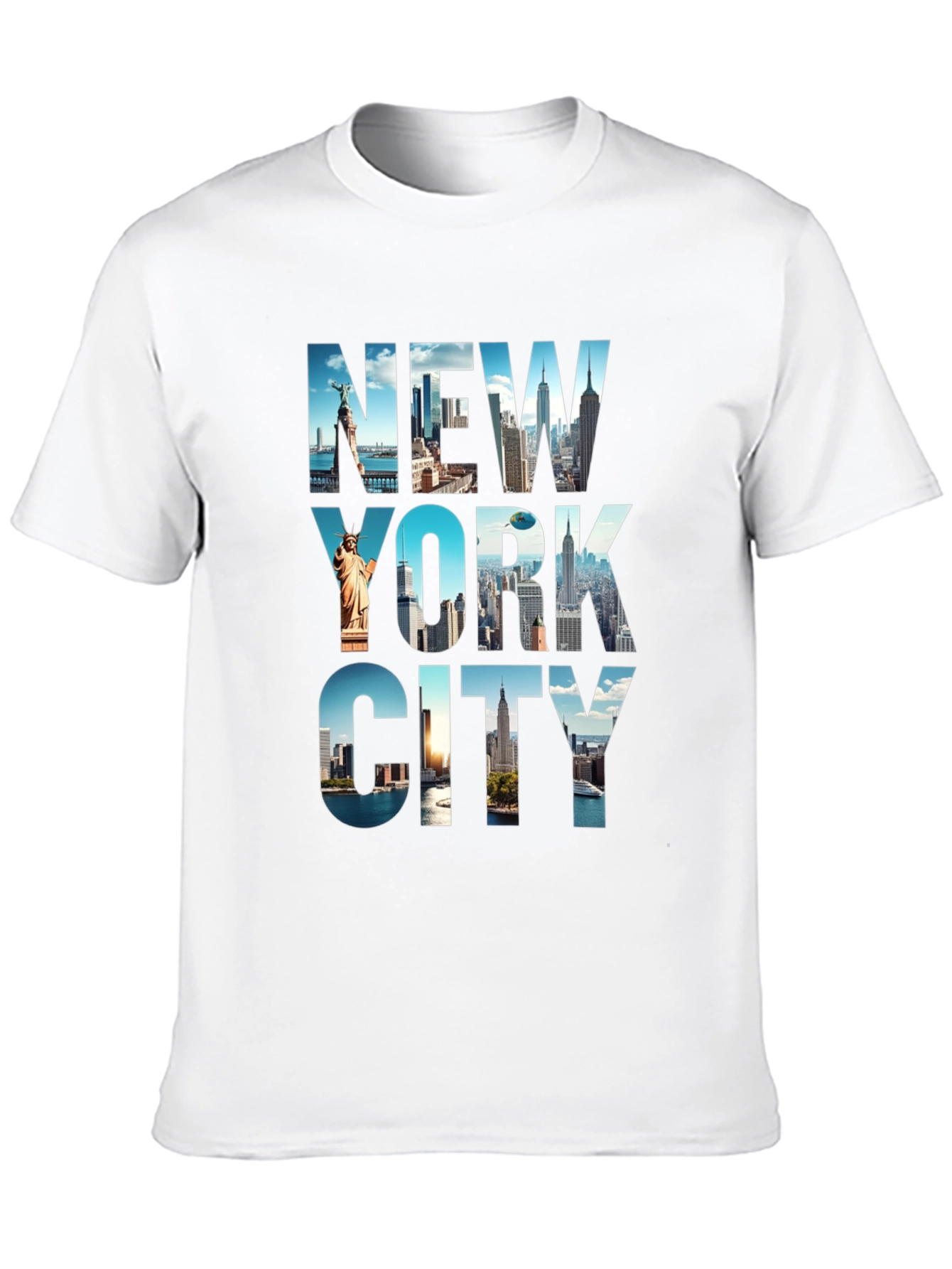 New York City Skyline Graphic Print T-Shirt
