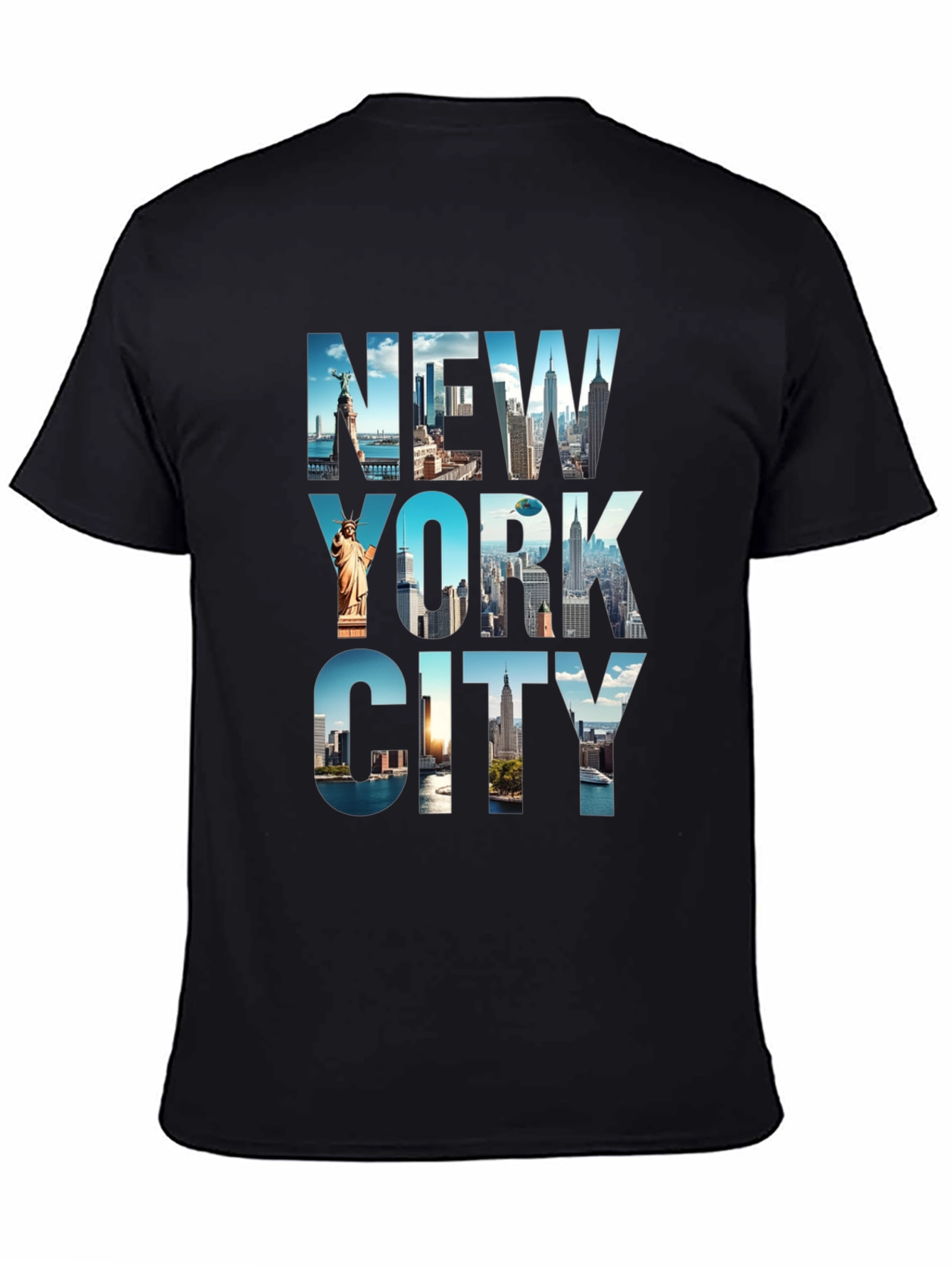 New York City Skyline Graphic Print T-Shirt