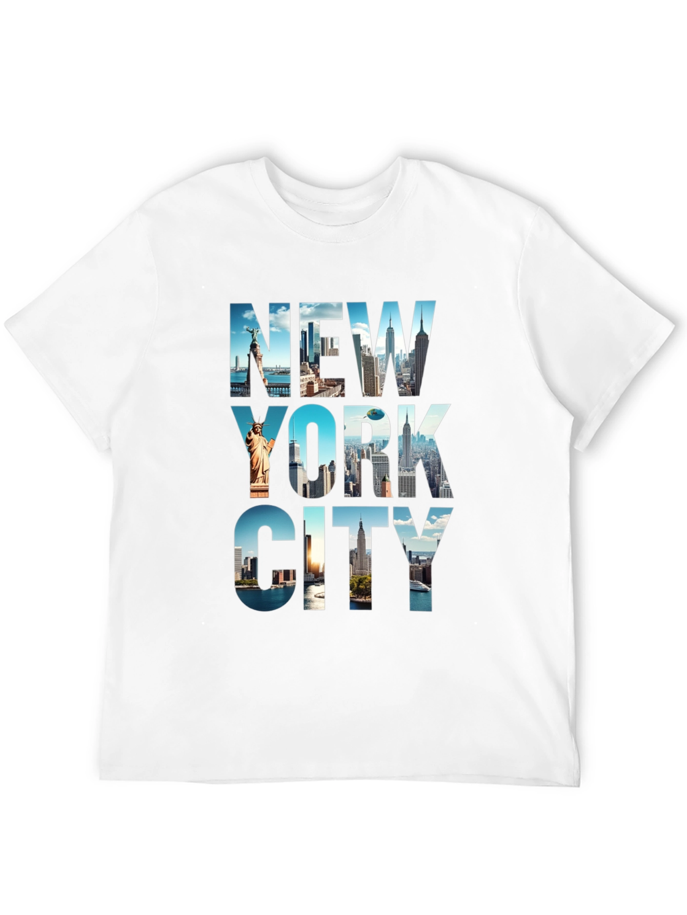 New York City Skyline Graphic Print T-Shirt