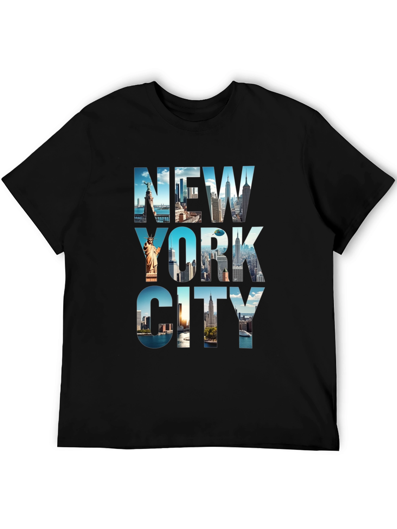 New York City Skyline Graphic Print T-Shirt