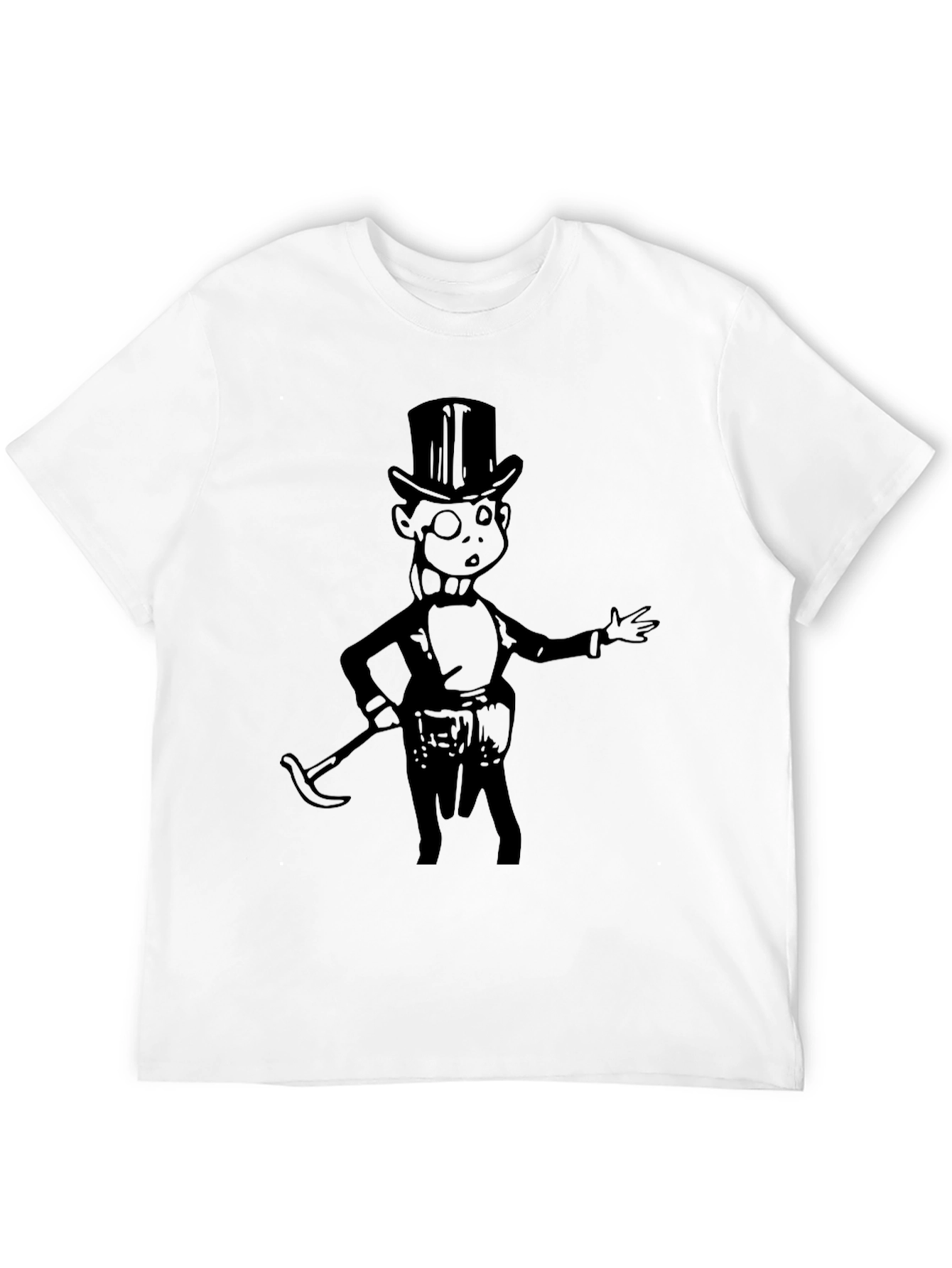 Monopoly Man Graphic Tee - Black