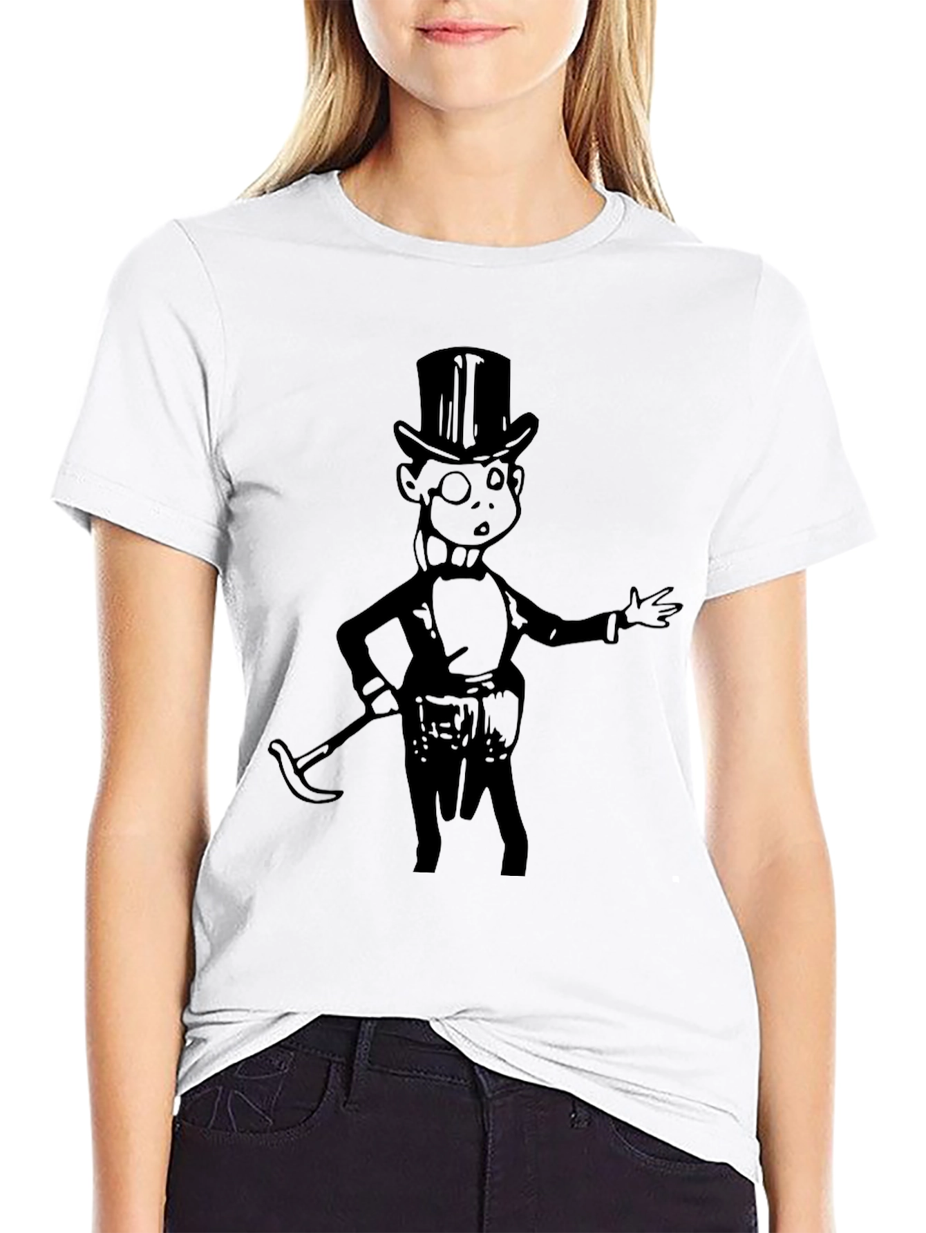 Monopoly Man Graphic Tee - Black