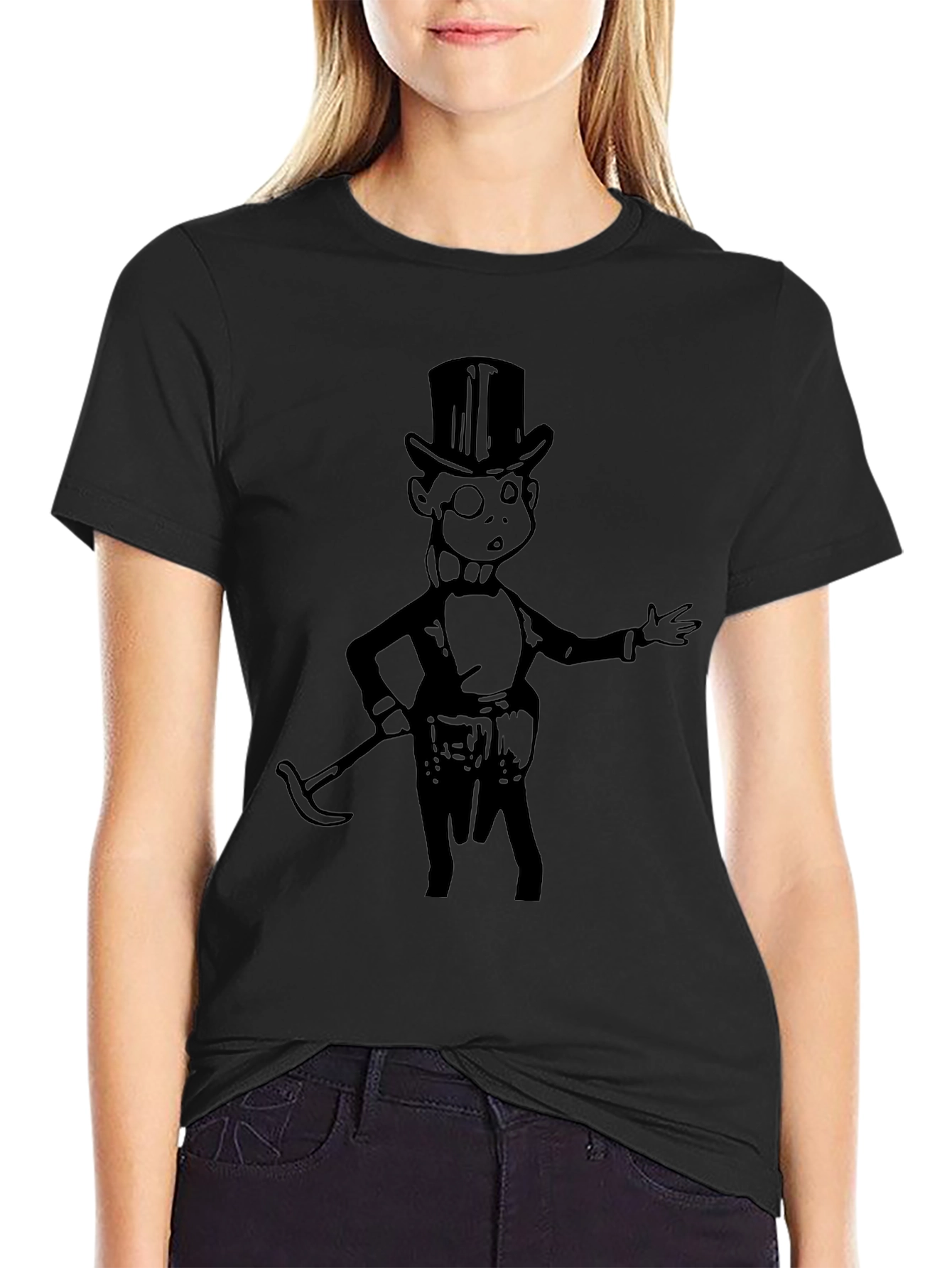 Monopoly Man Graphic Tee - Black