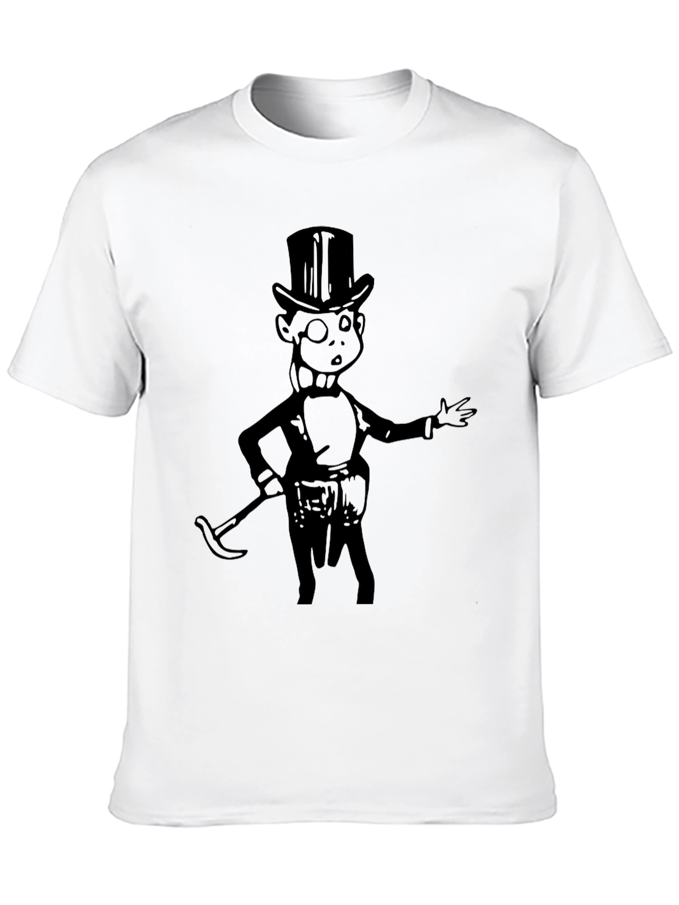 Monopoly Man Graphic Tee - Black