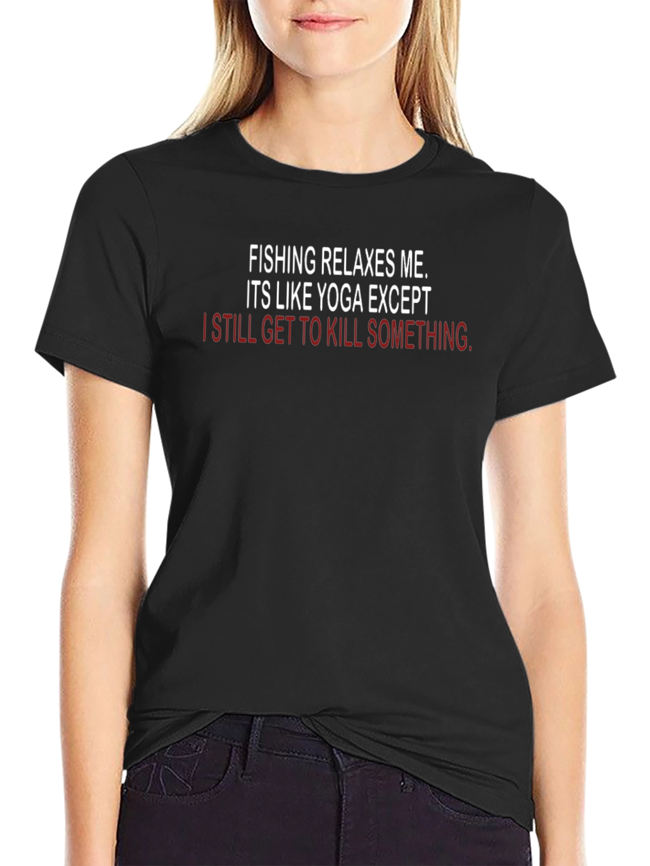 Fishing & Yoga Humor T-Shirt