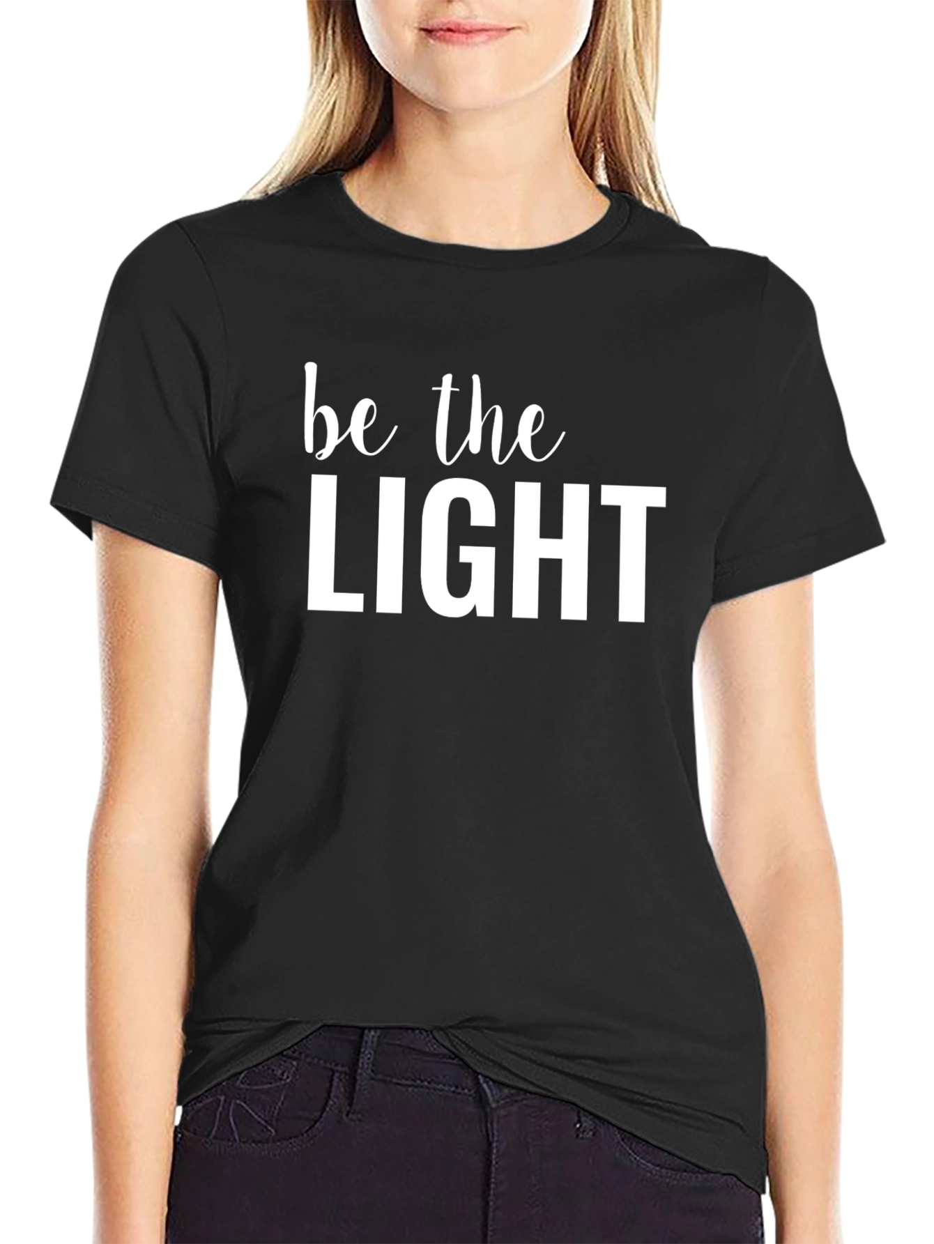 Be the Light Graphic Tee - Inspirational Cotton T-Shirt