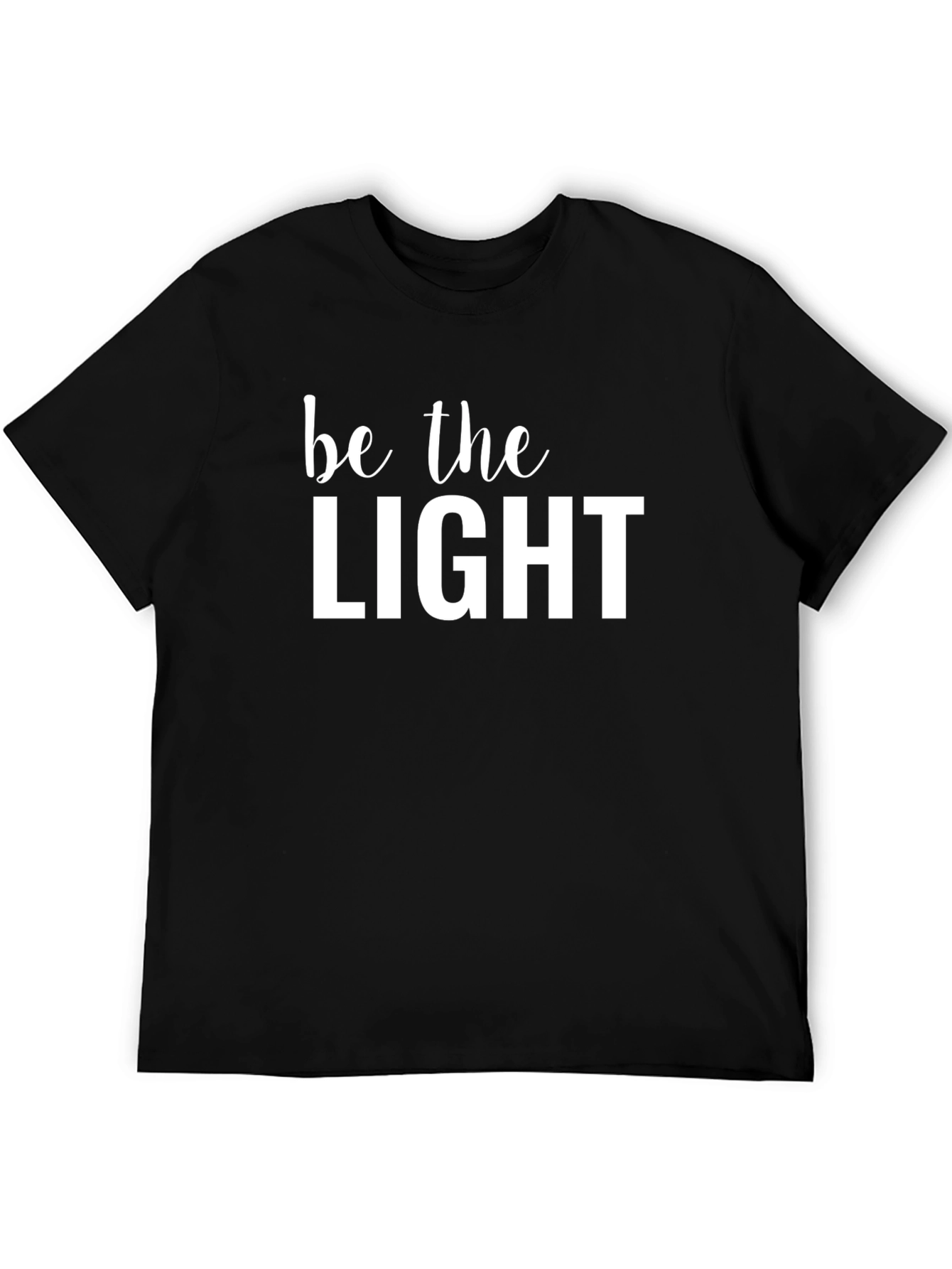 Be the Light Graphic Tee - Inspirational Cotton T-Shirt