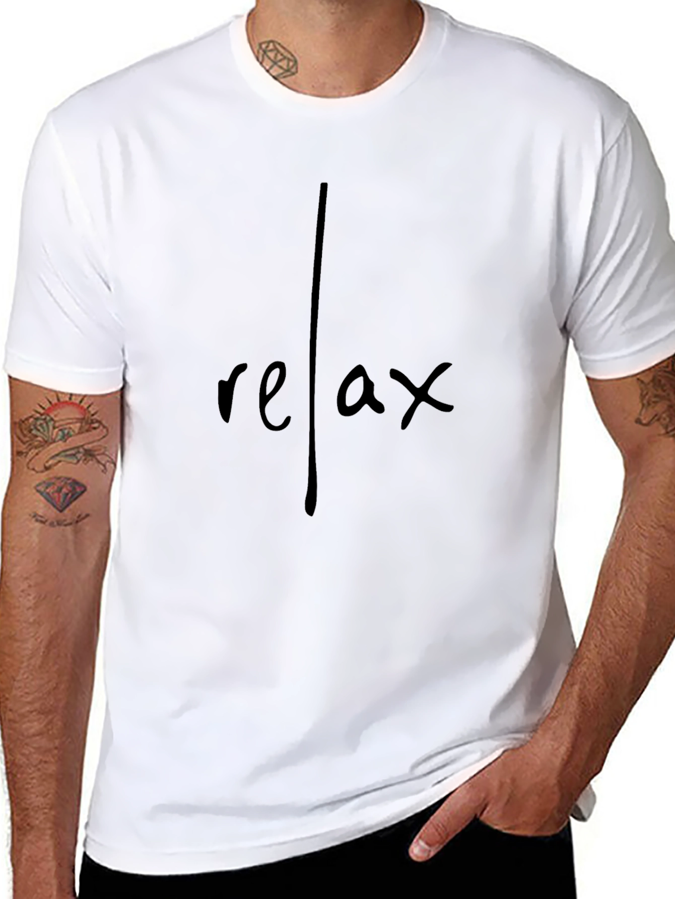 Relax Graphic Print T-Shirt - Casual Comfort