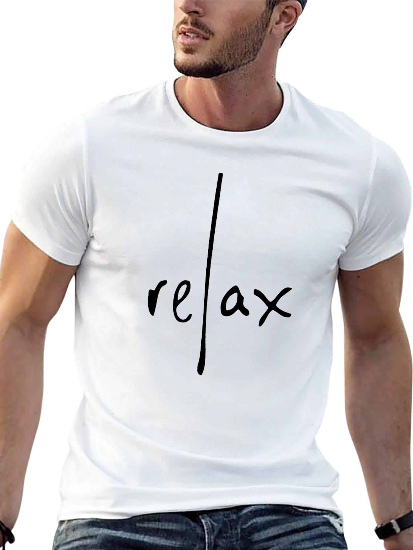 Relax Graphic Print T-Shirt - Casual Comfort