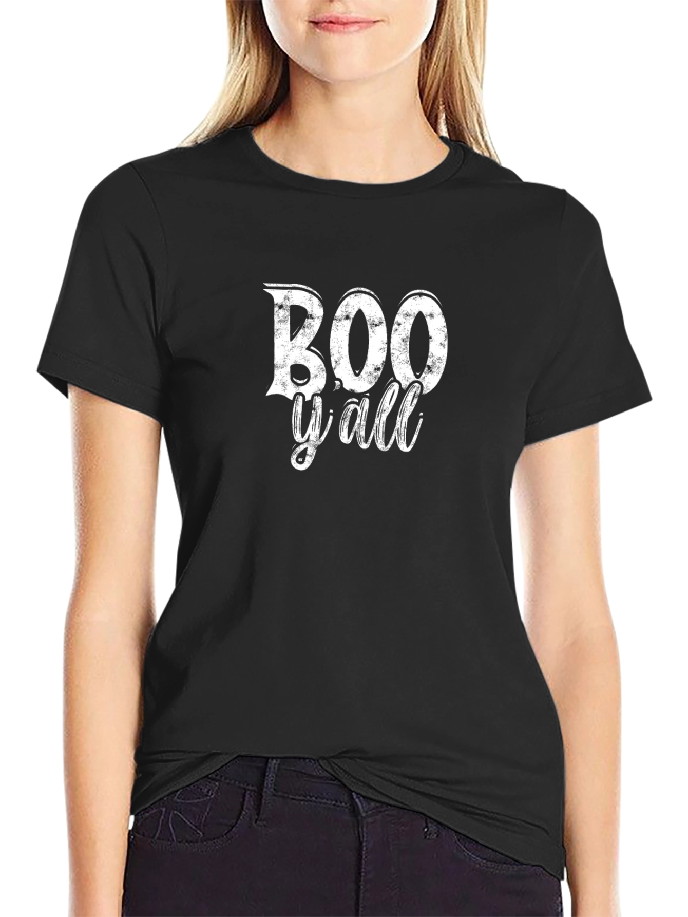 Boo Yall Halloween Graphic T-Shirt