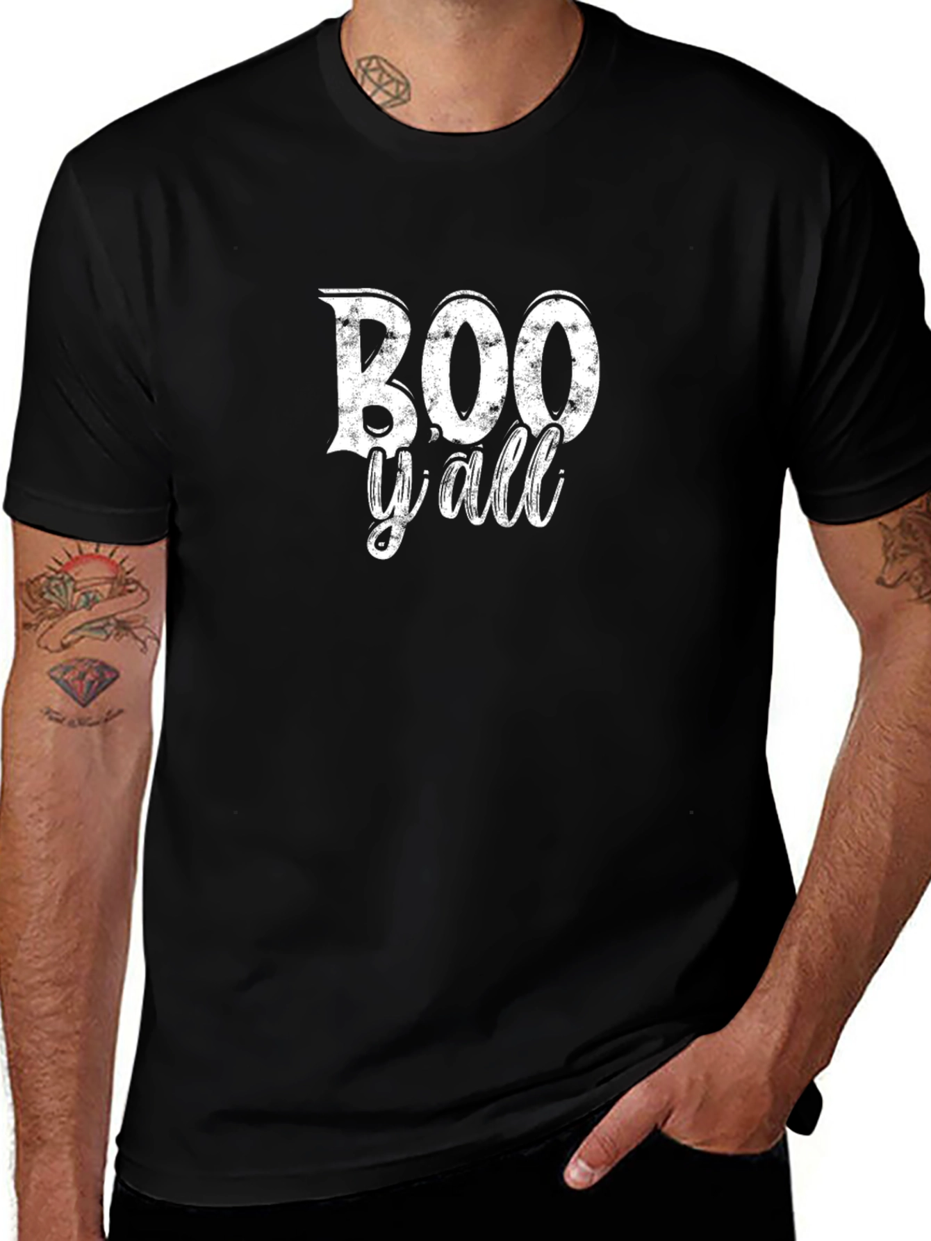 Boo Yall Halloween Graphic T-Shirt