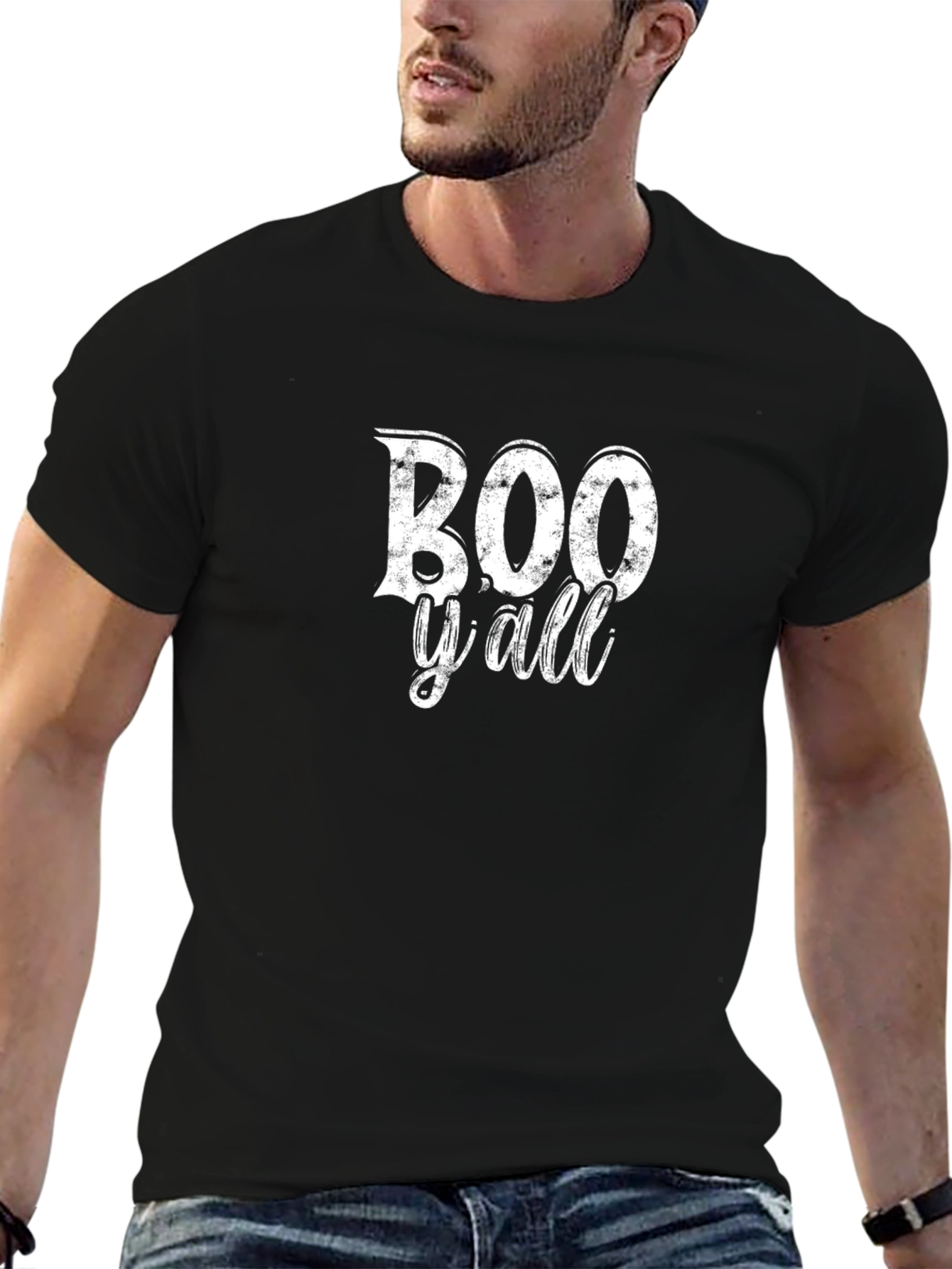 Boo Yall Halloween Graphic T-Shirt