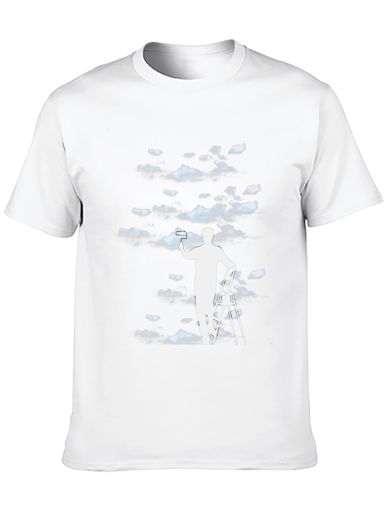 Cloud Painter Graphic Tee - Black Cotton T-Shirt