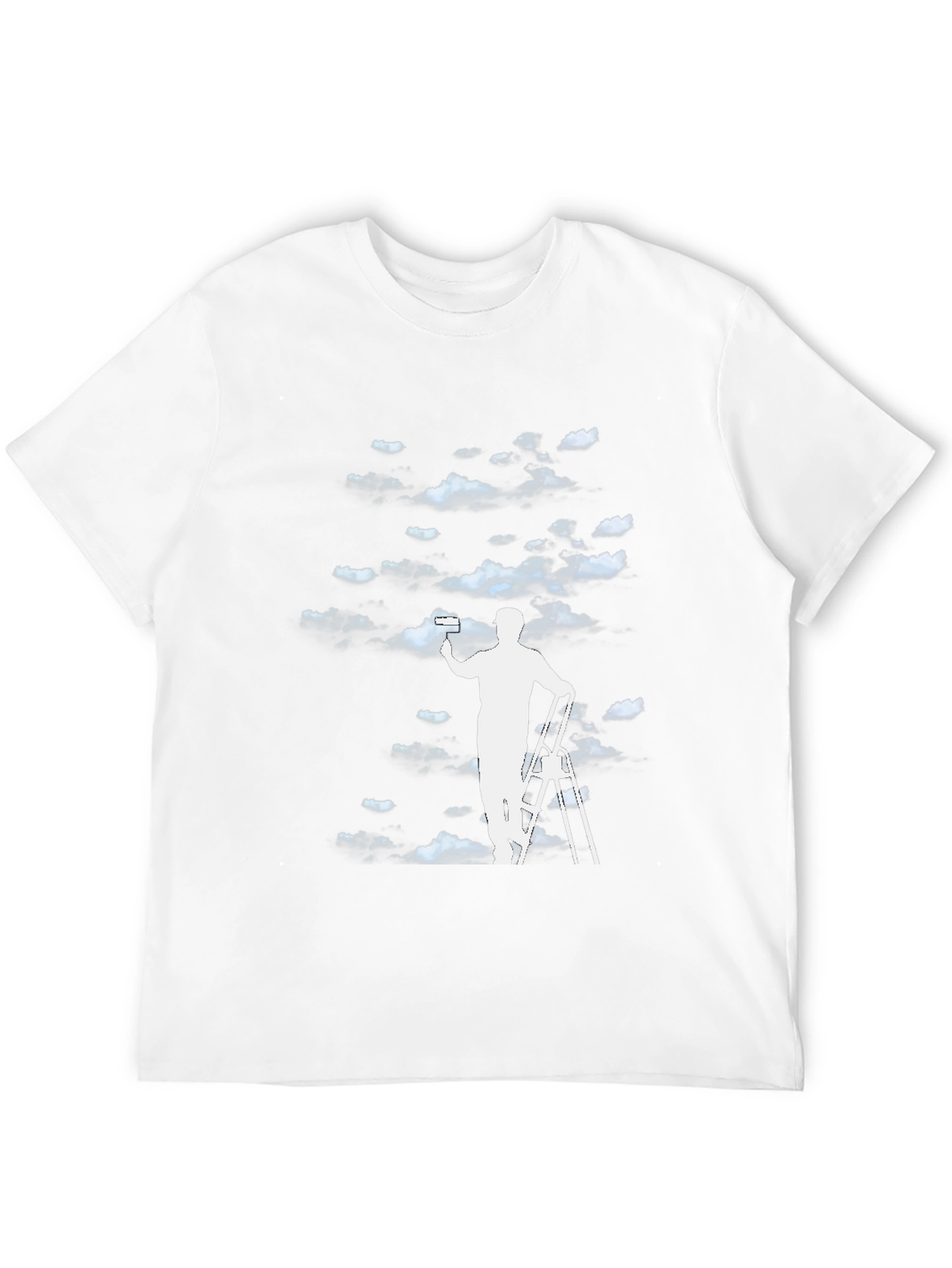 Cloud Painter Graphic Tee - Black Cotton T-Shirt