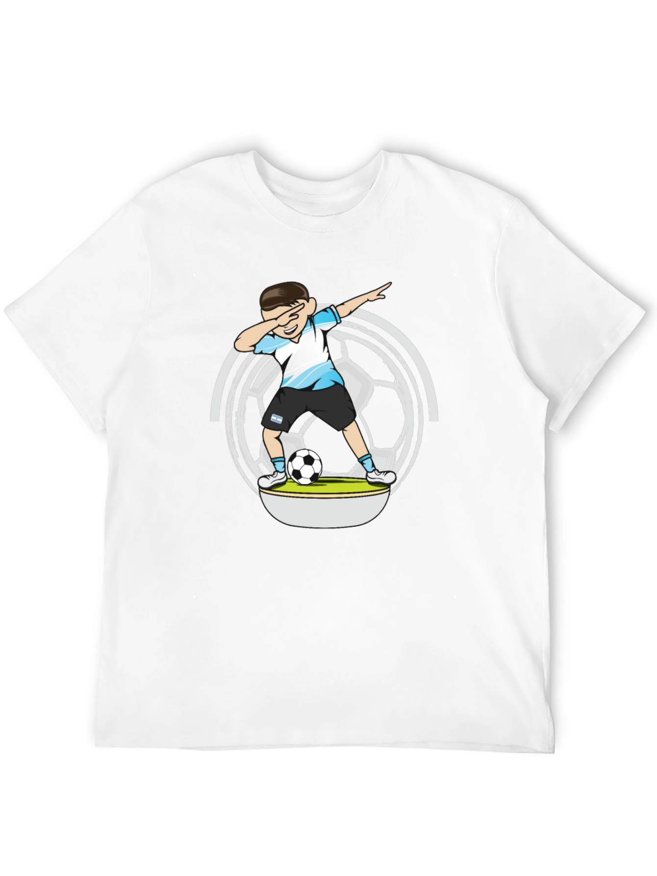 Soccer Dab Boy T-Shirt - Argentina Football