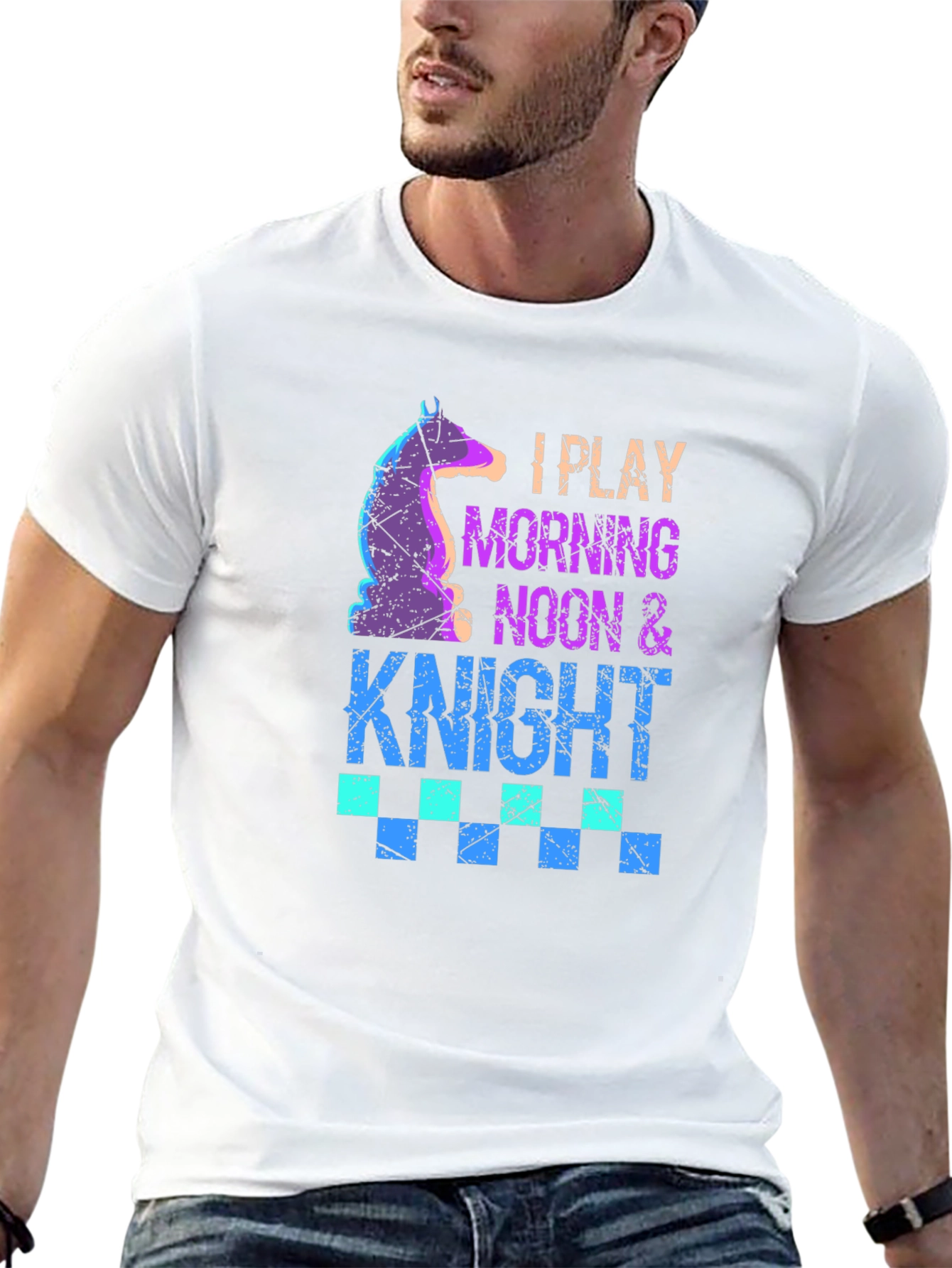 I Play Morning Noon & Knight Chess T-Shirt
