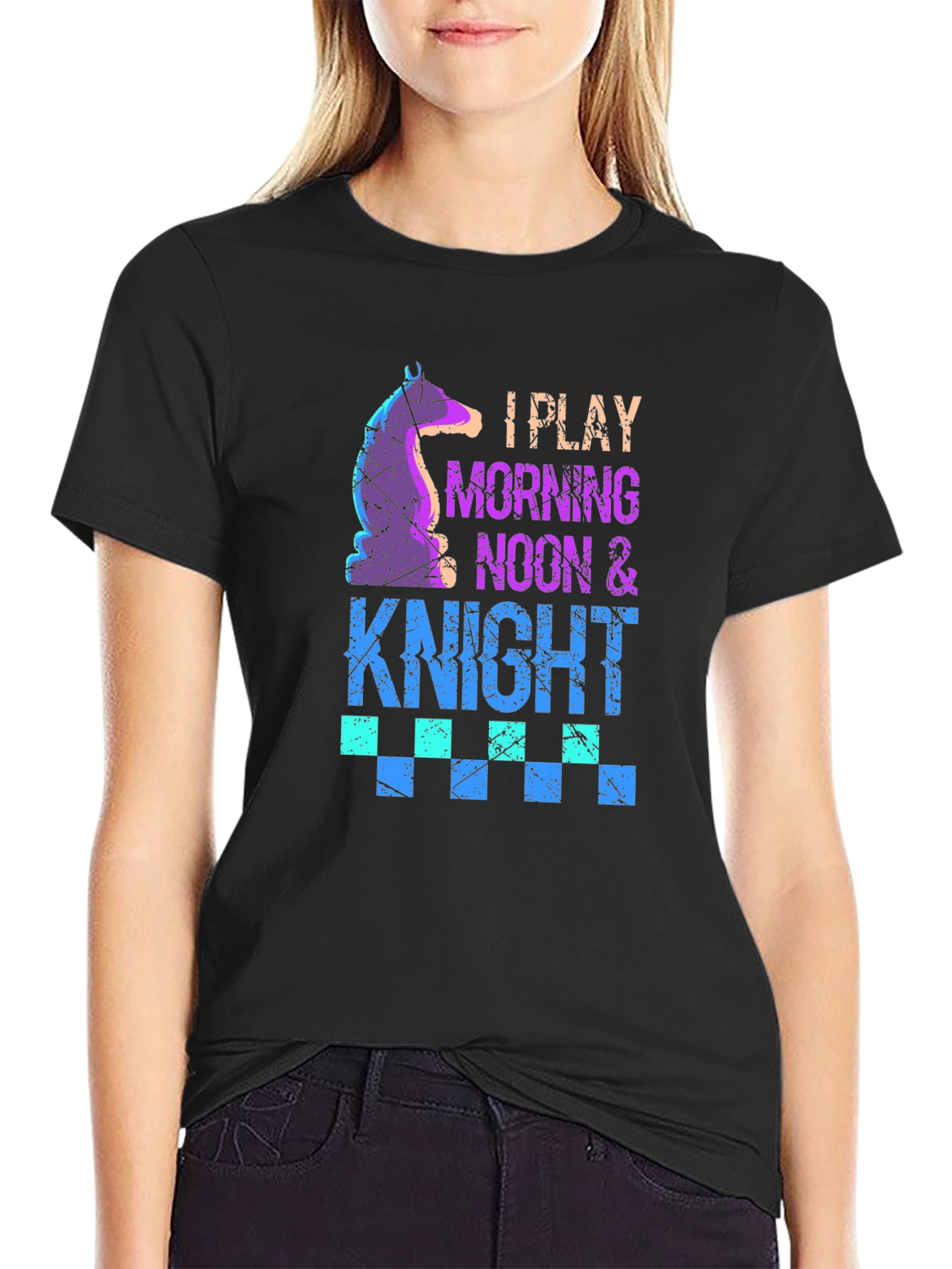 I Play Morning Noon & Knight Chess T-Shirt