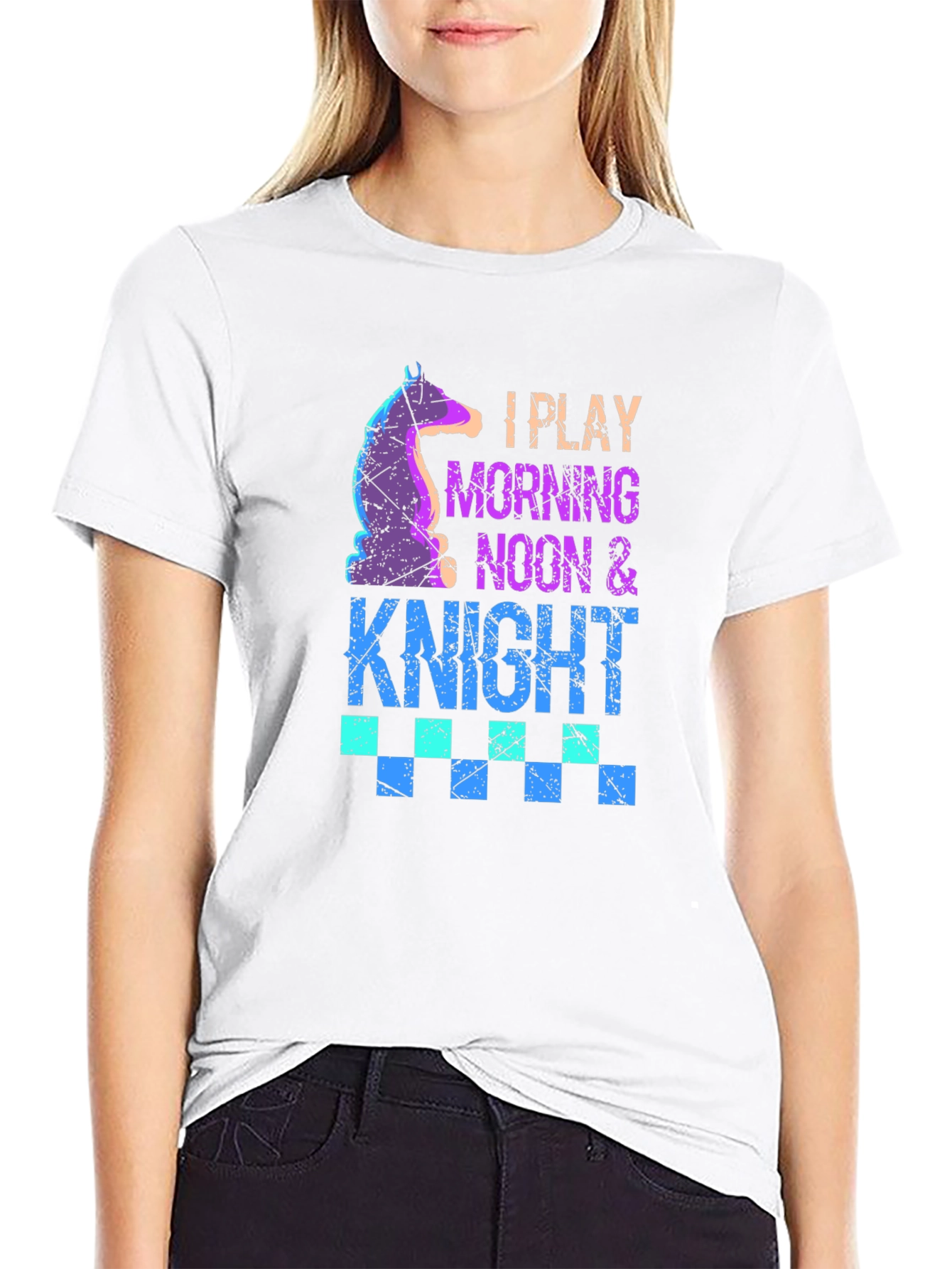 I Play Morning Noon & Knight Chess T-Shirt