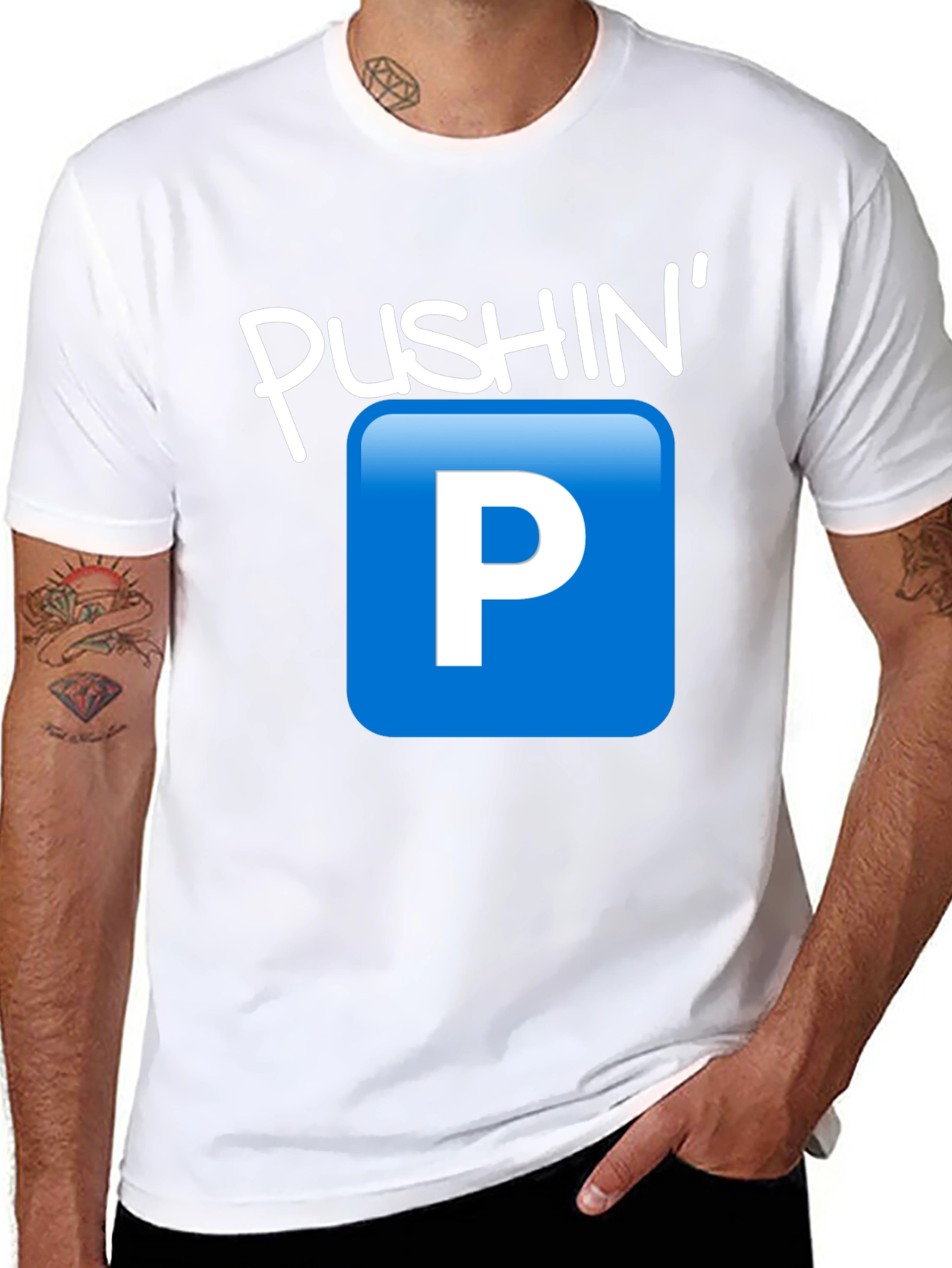 Pushin P Emoji Graphic T-Shirt