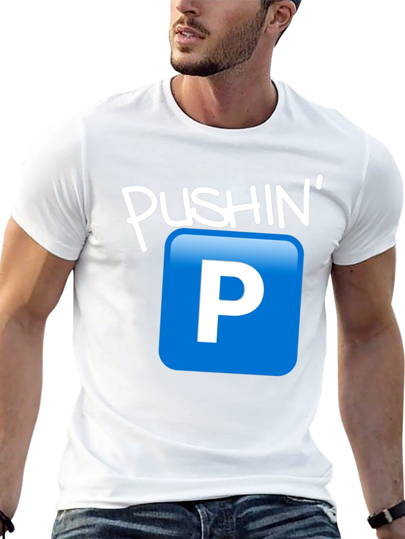 Pushin P Emoji Graphic T-Shirt
