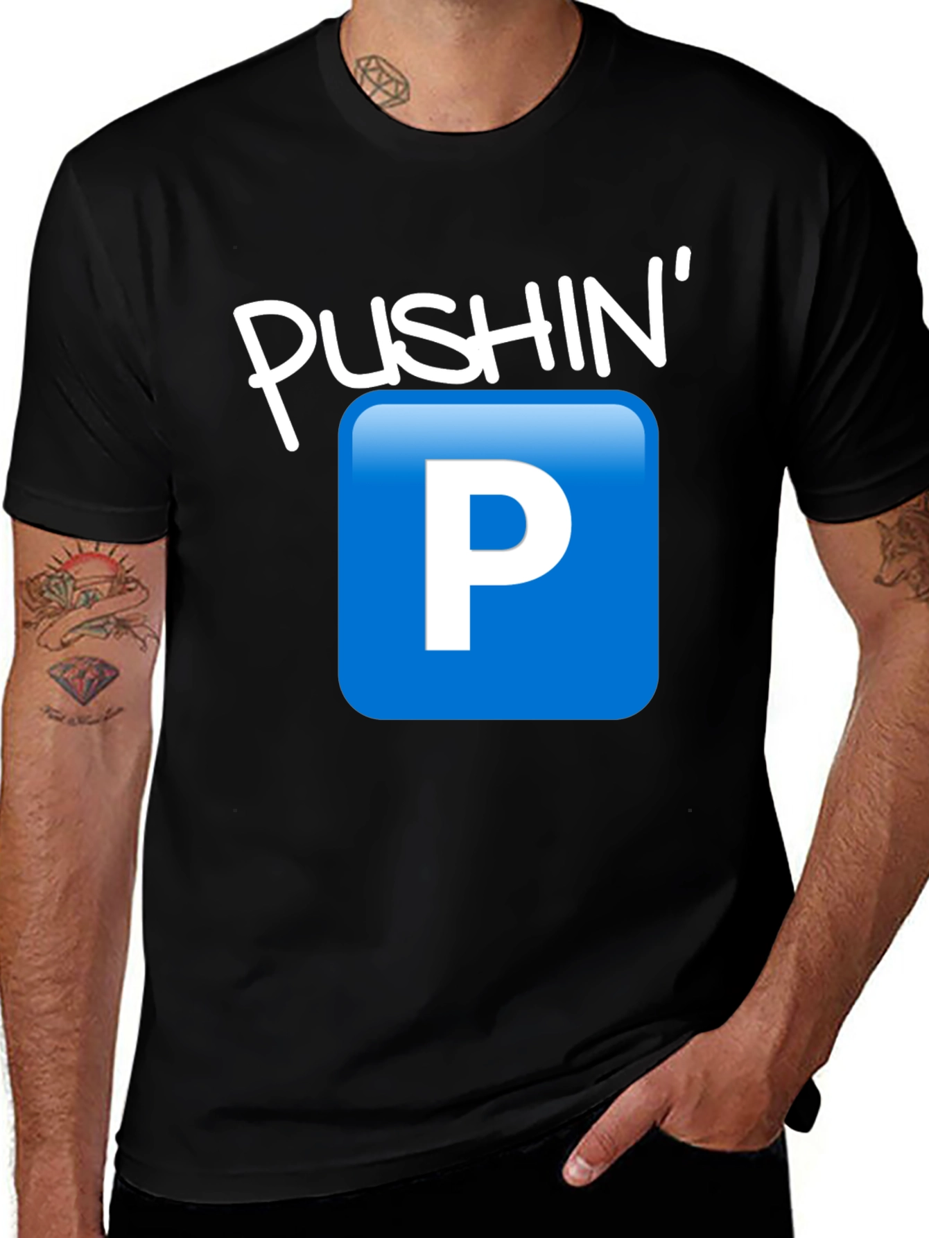 Pushin P Emoji Graphic T-Shirt