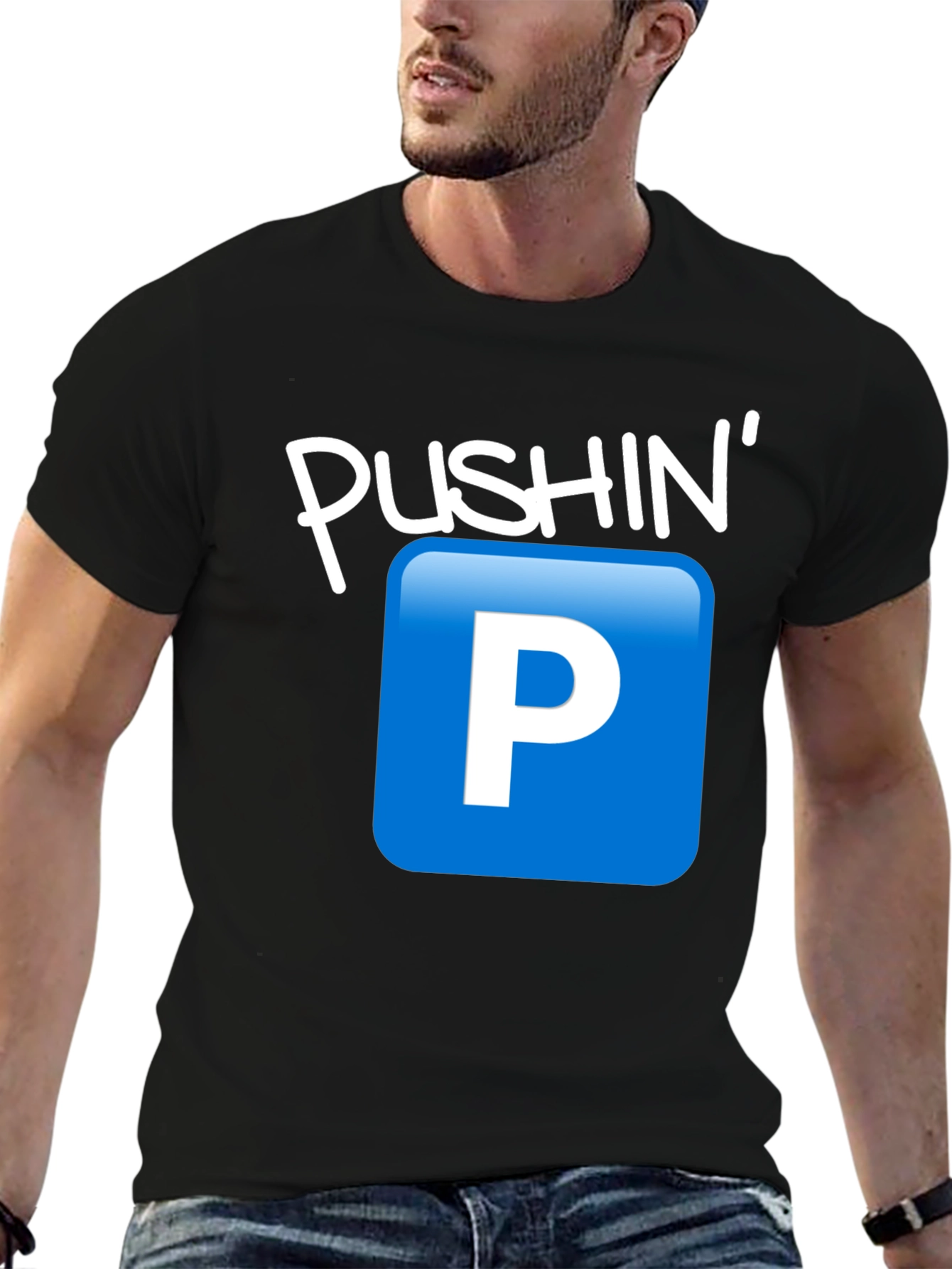 Pushin P Emoji Graphic T-Shirt