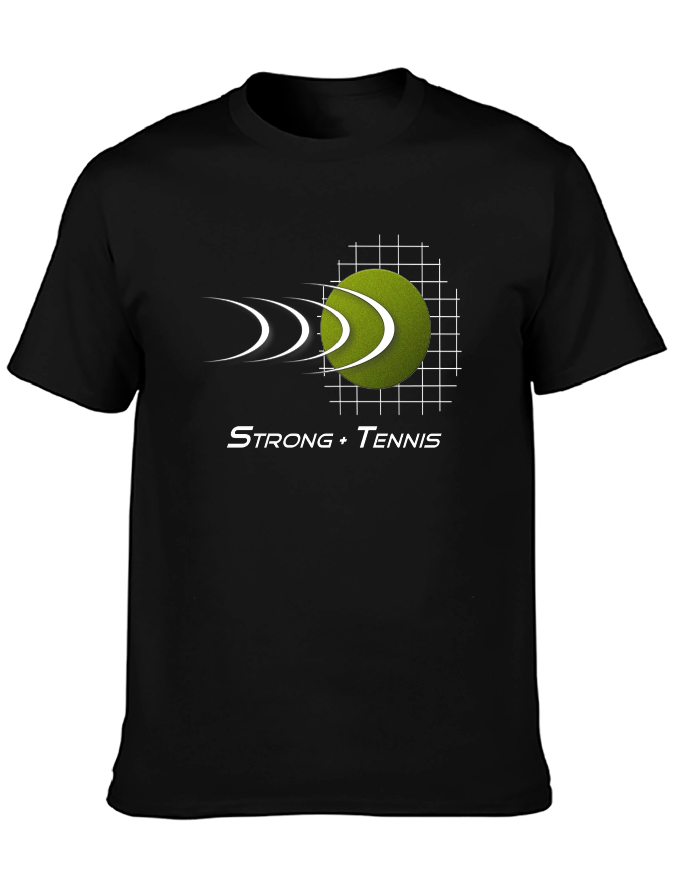 Strong Tennis Black T-Shirt