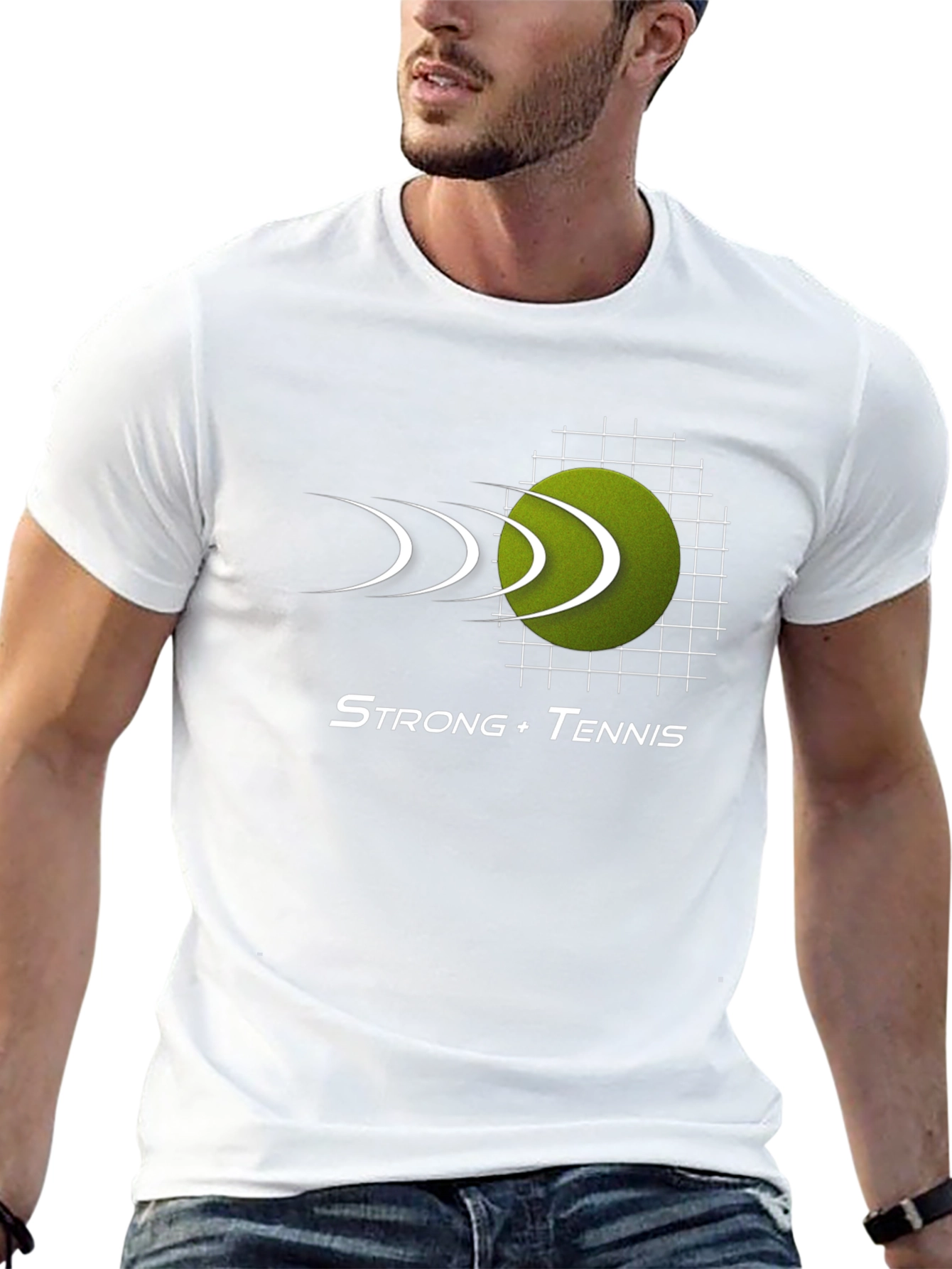 Strong Tennis Black T-Shirt
