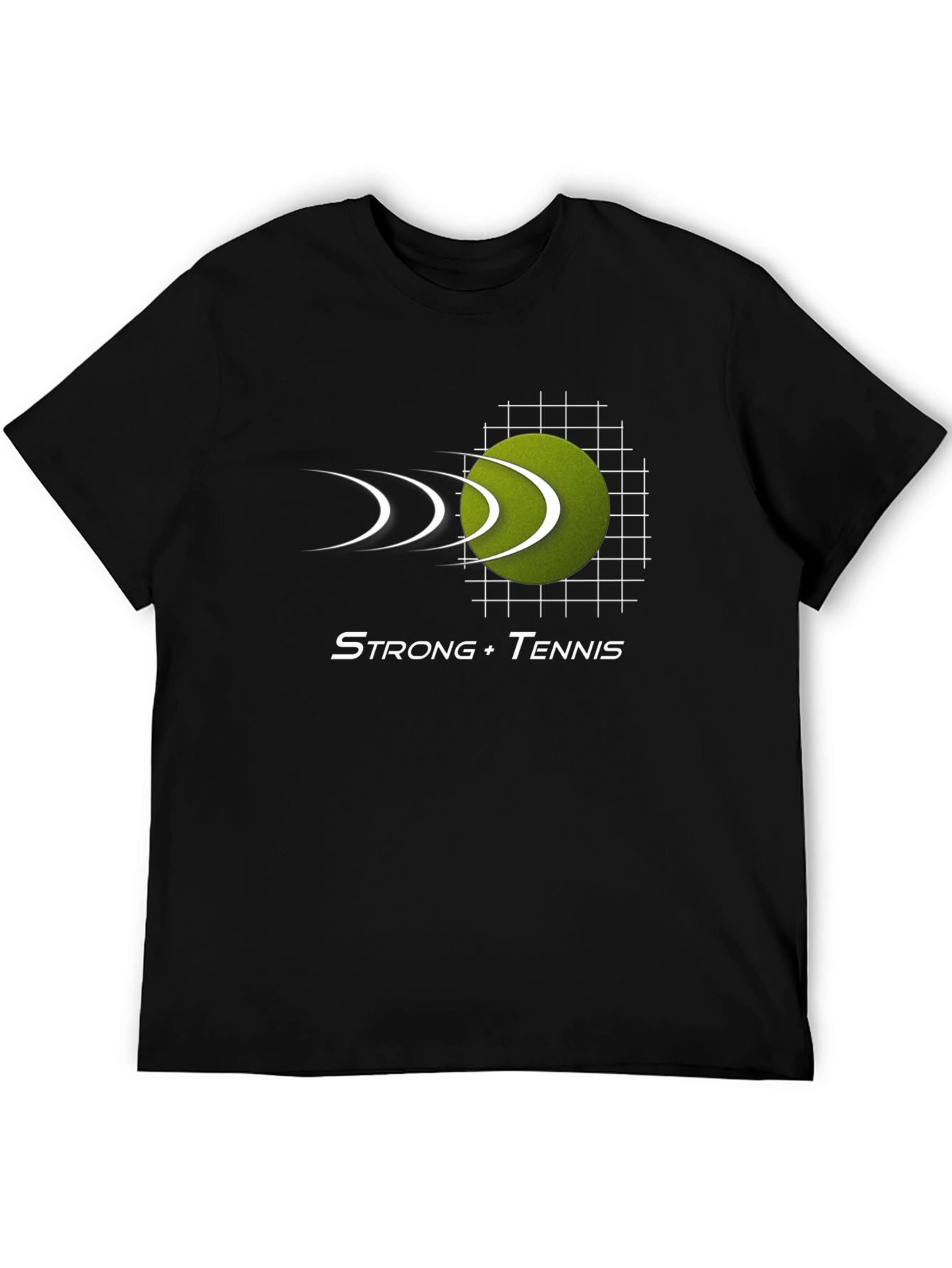 Strong Tennis Black T-Shirt