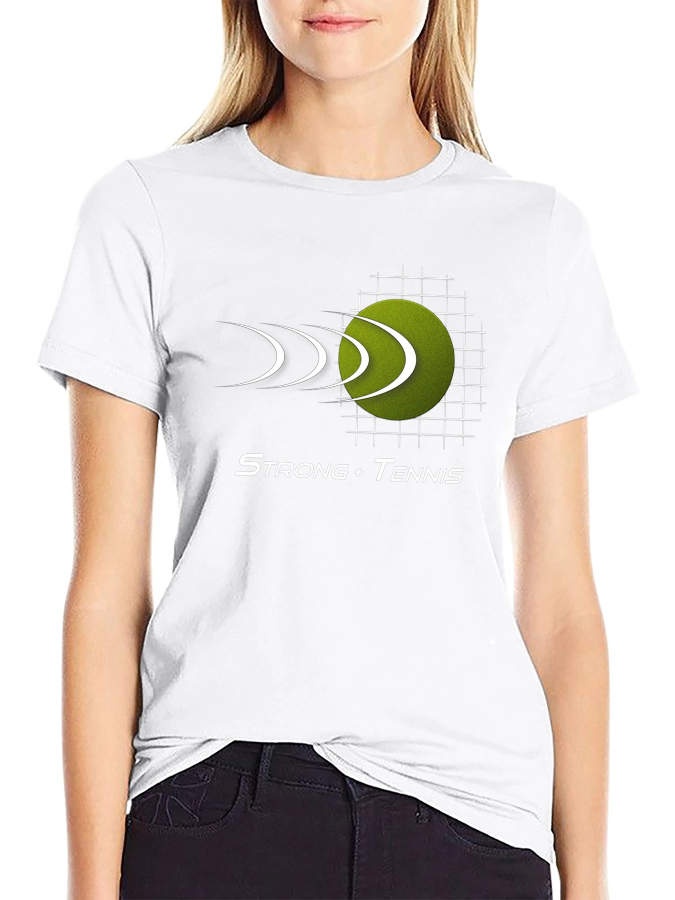 Strong Tennis Black T-Shirt