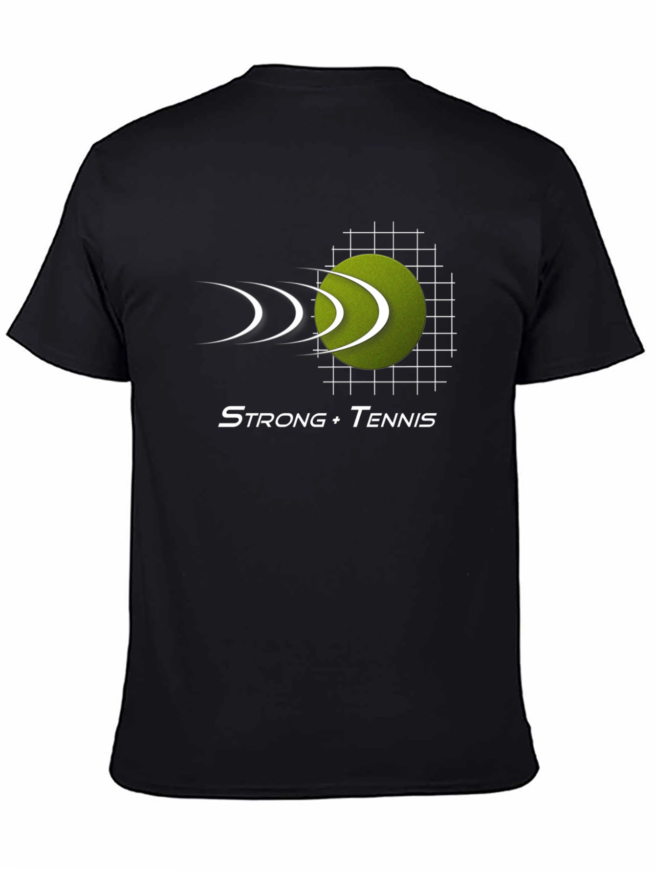 Strong Tennis Black T-Shirt
