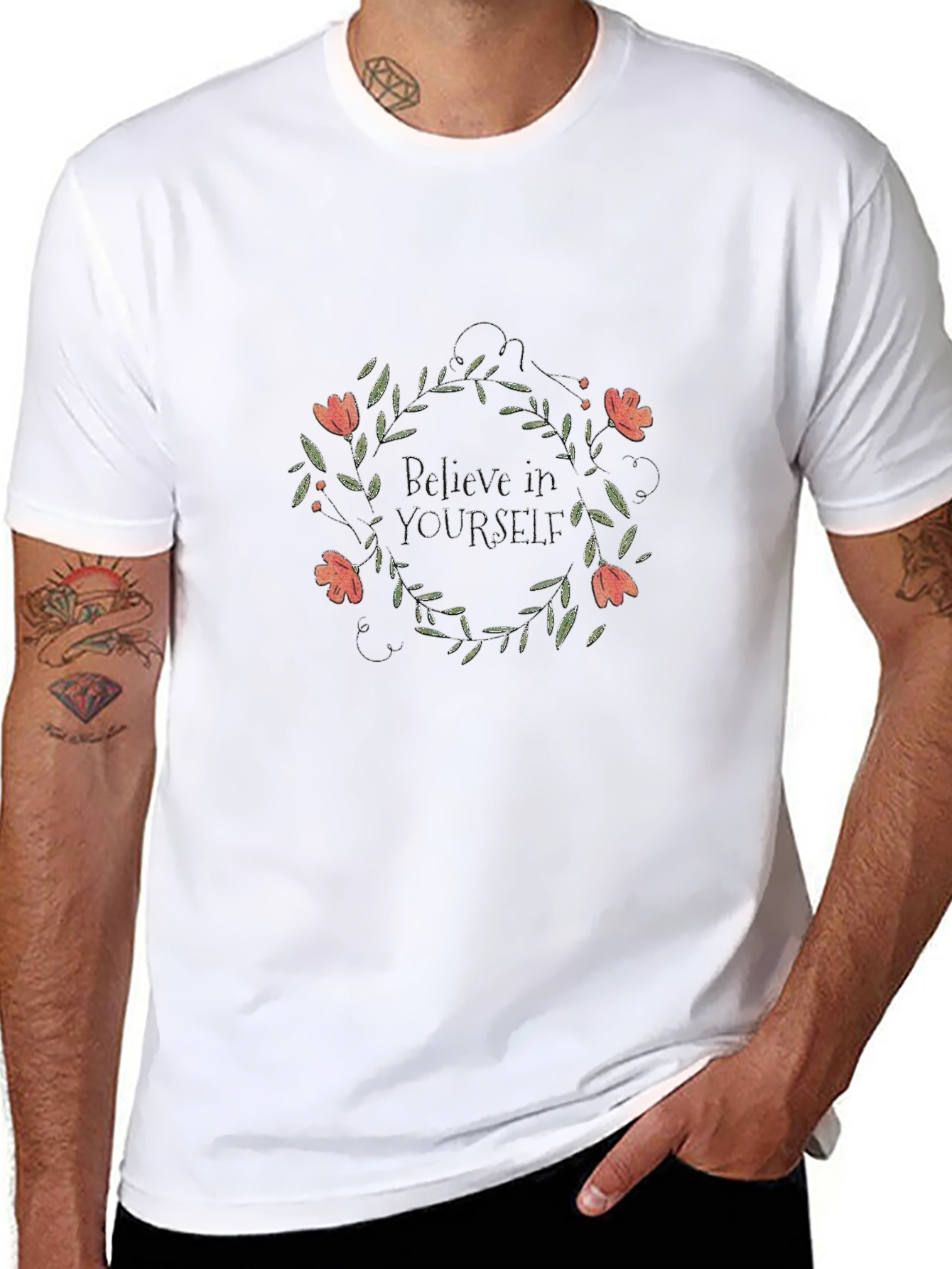 Believe In Yourself Floral Tee