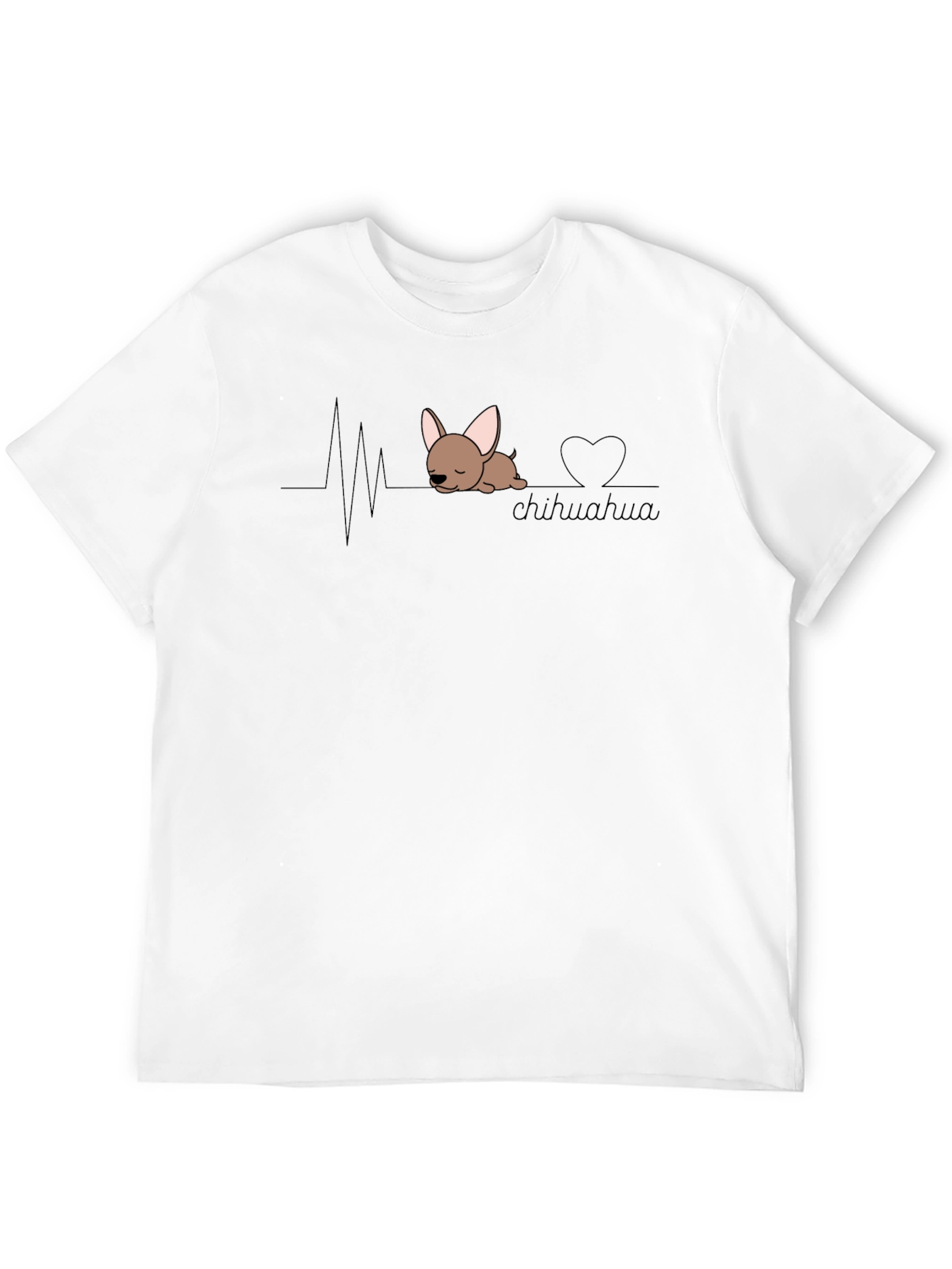 Chihuahua Heartbeat T-Shirt - Cute Dog Tee