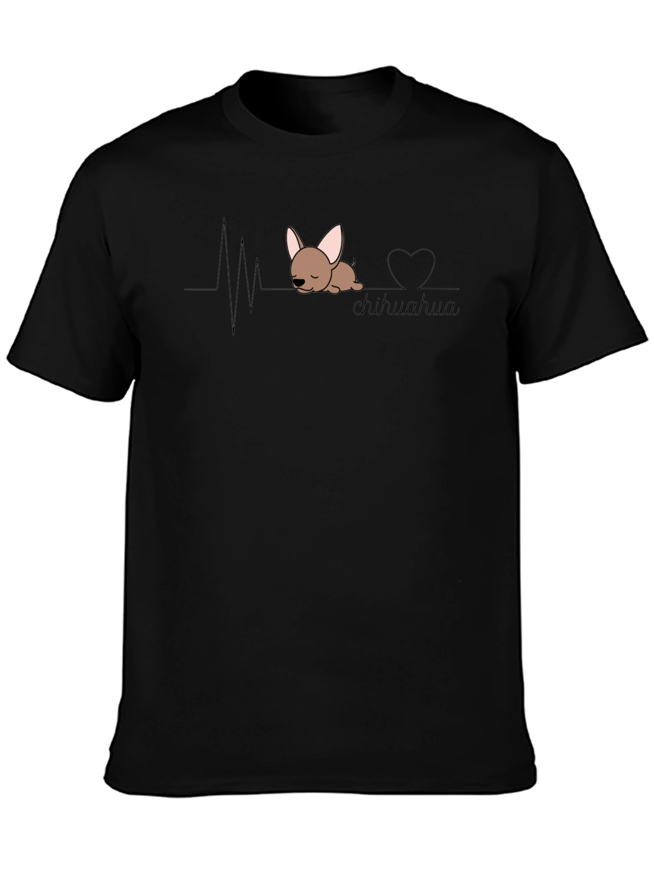 Chihuahua Heartbeat T-Shirt - Cute Dog Tee