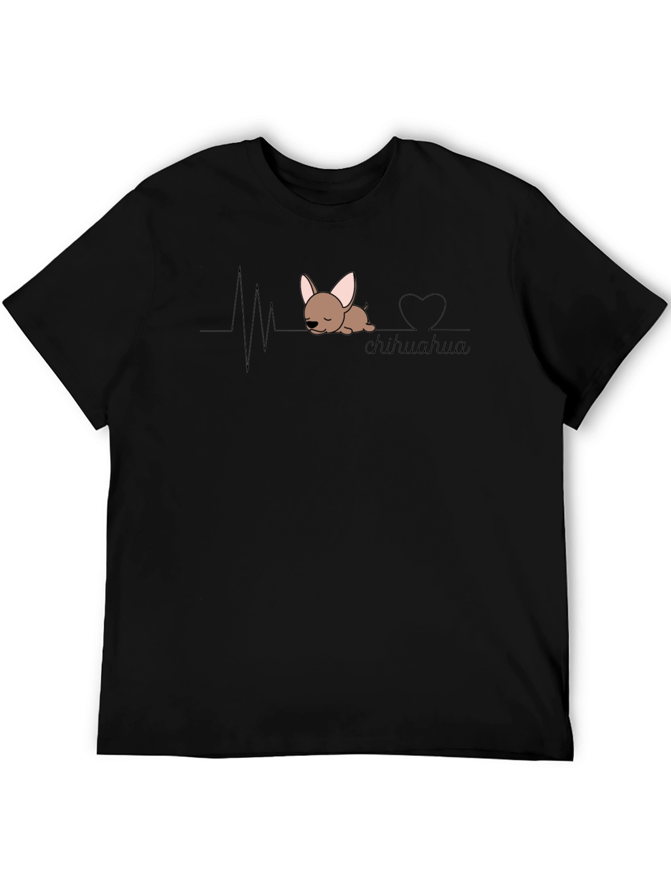 Chihuahua Heartbeat T-Shirt - Cute Dog Tee