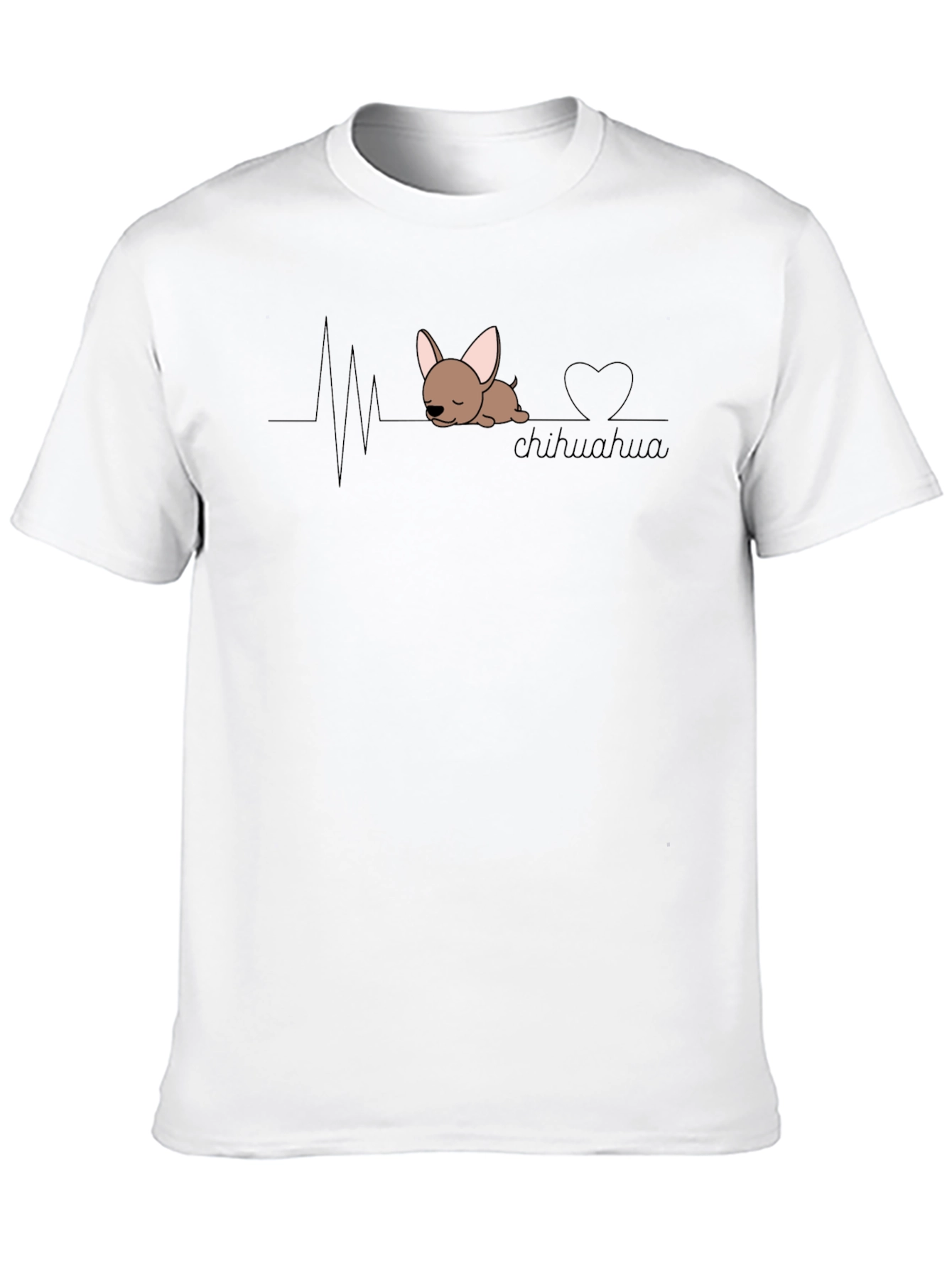 Chihuahua Heartbeat T-Shirt - Cute Dog Tee