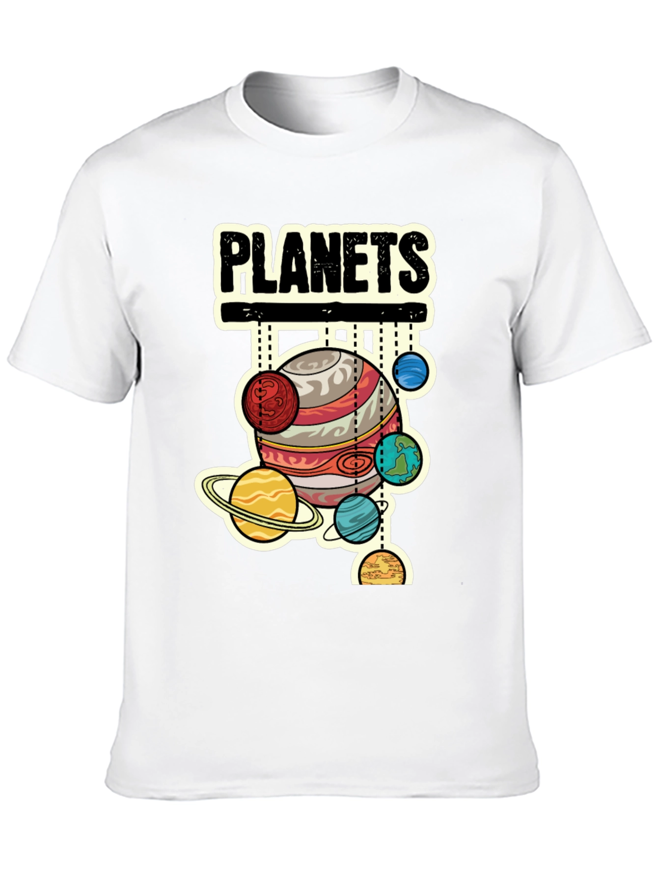 Planets Graphic T-Shirt - Space Lover Tee