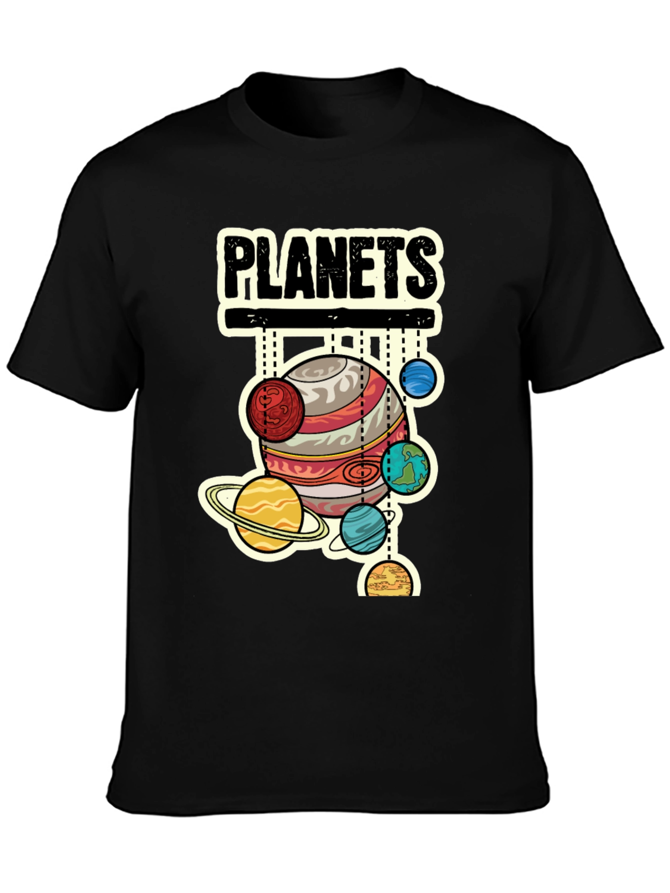 Planets Graphic T-Shirt - Space Lover Tee