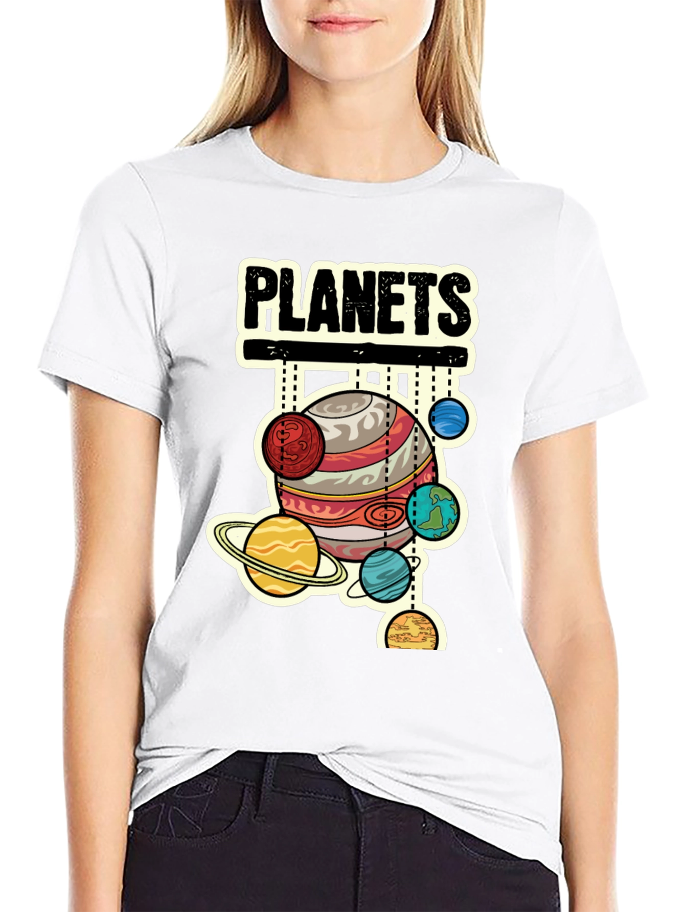 Planets Graphic T-Shirt - Space Lover Tee