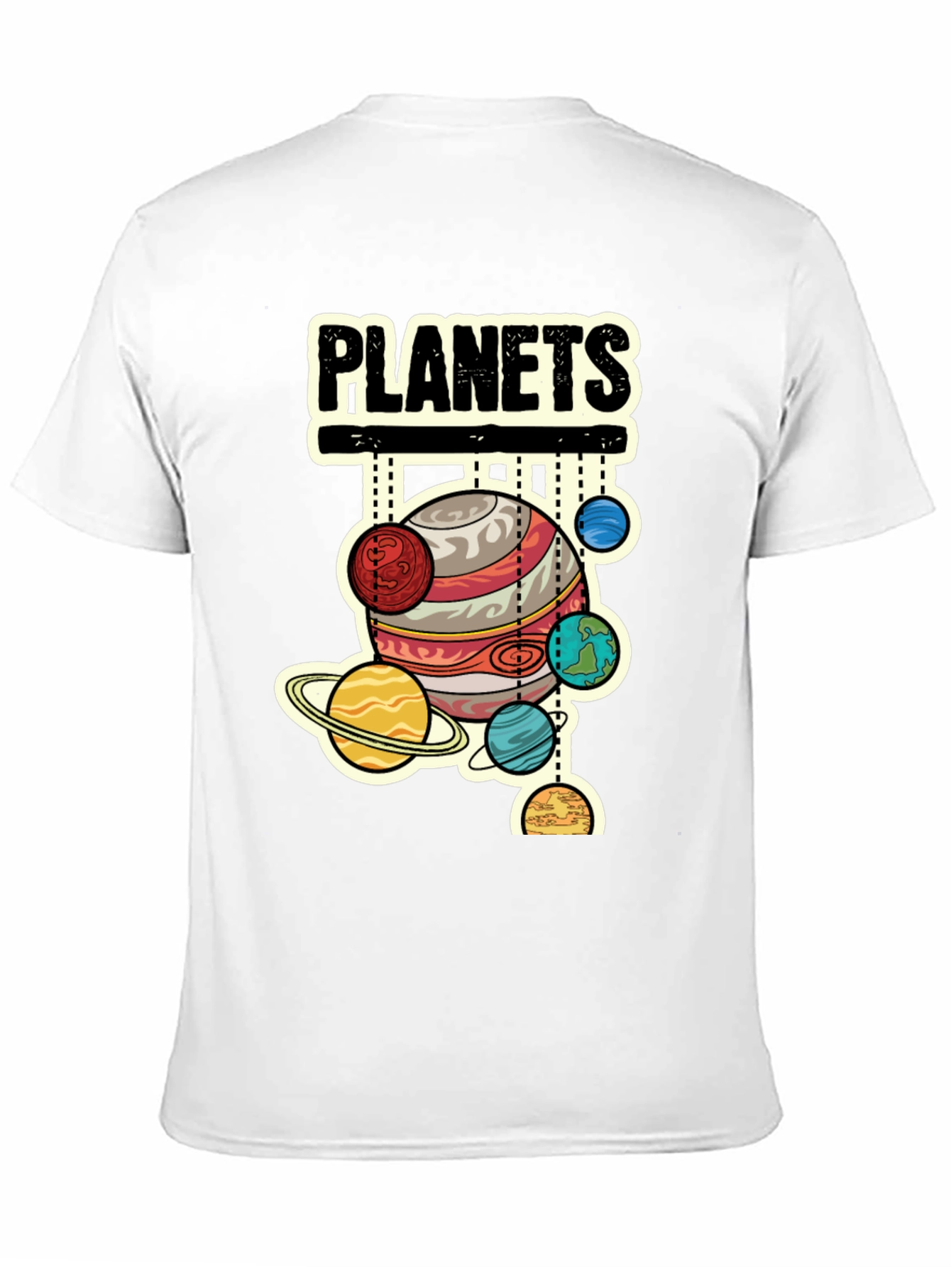 Planets Graphic T-Shirt - Space Lover Tee