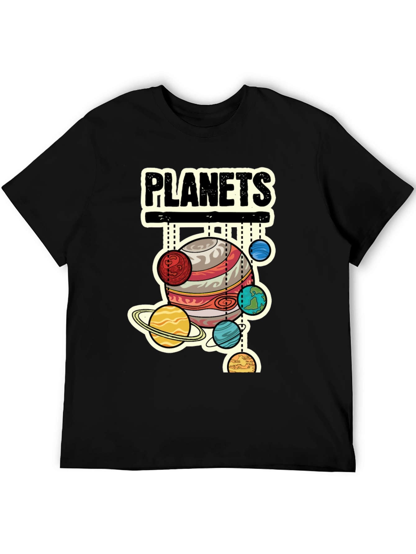 Planets Graphic T-Shirt - Space Lover Tee