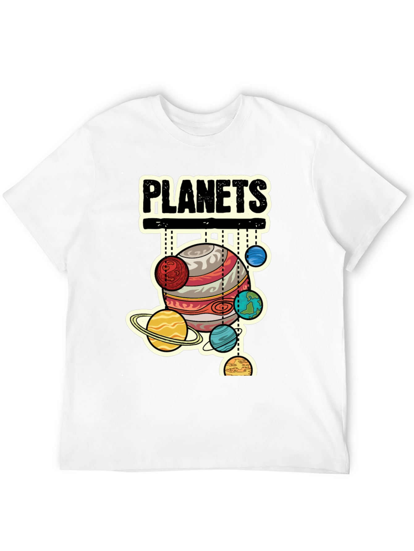 Planets Graphic T-Shirt - Space Lover Tee