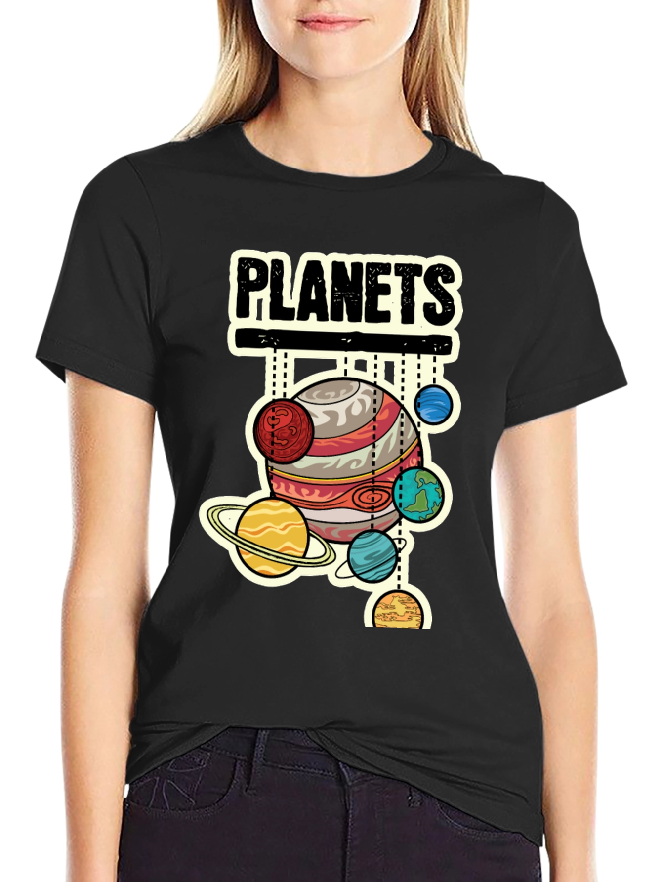 Planets Graphic T-Shirt - Space Lover Tee
