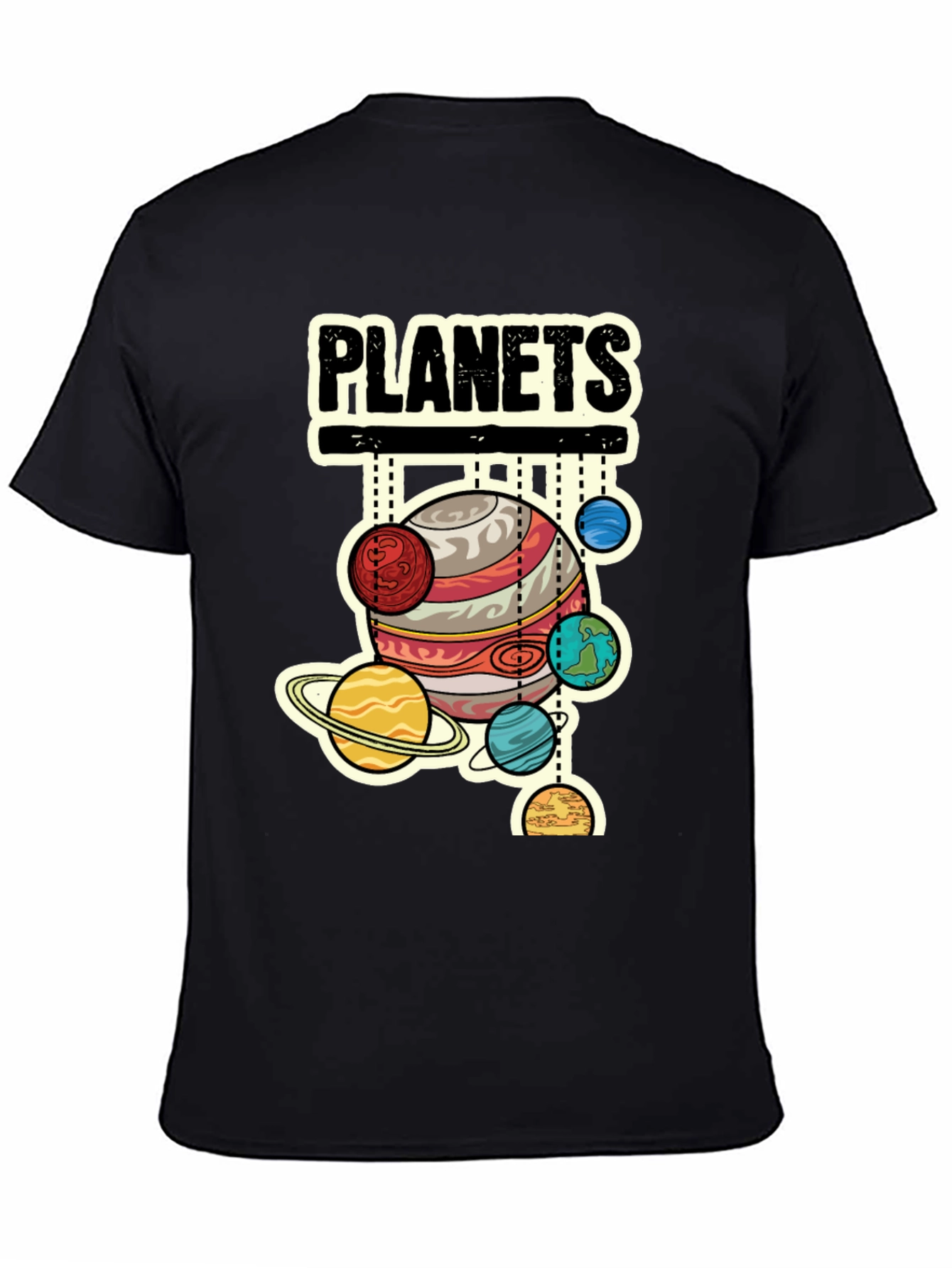 Planets Graphic T-Shirt - Space Lover Tee