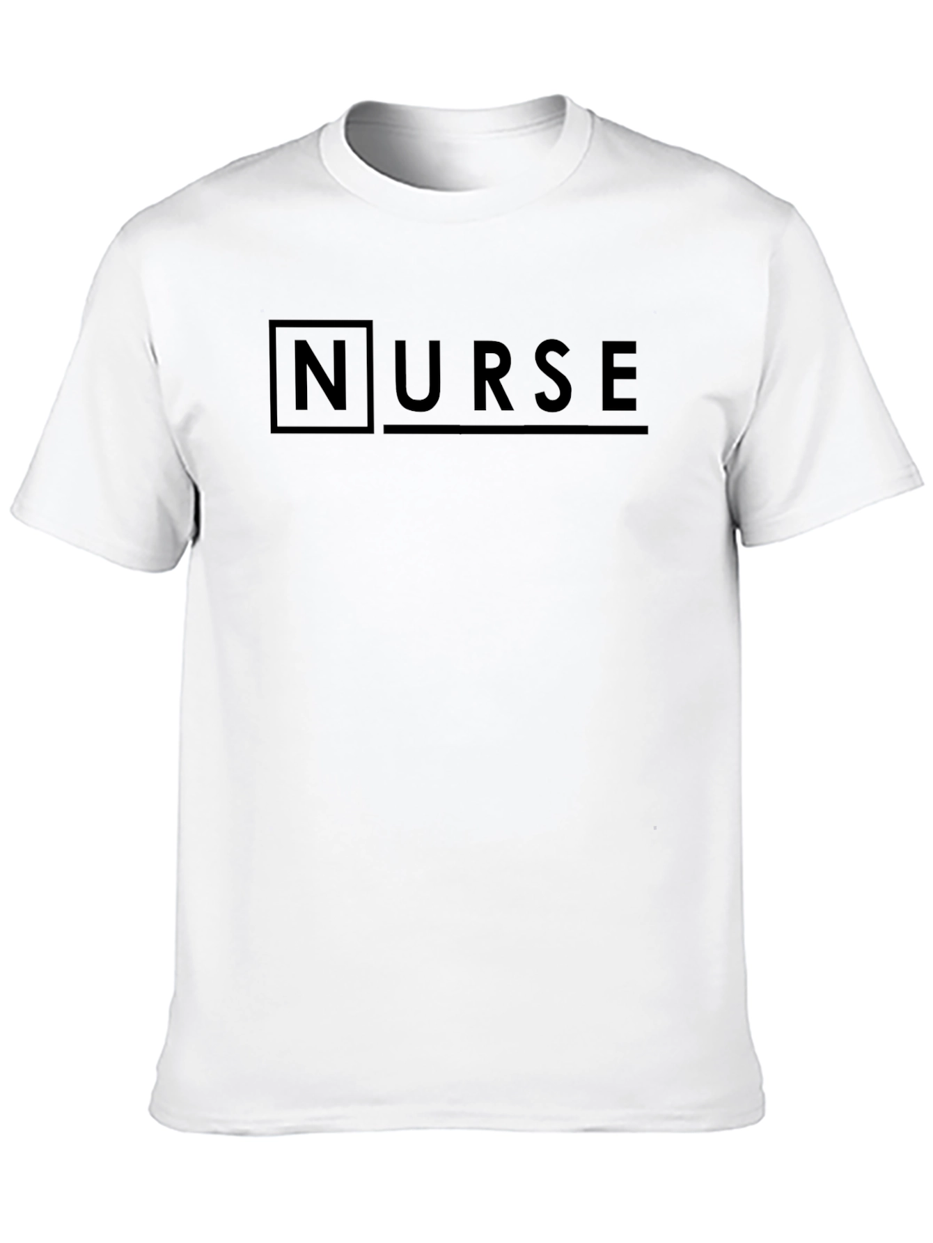 Nurse Graphic Print Crew Neck T-Shirt