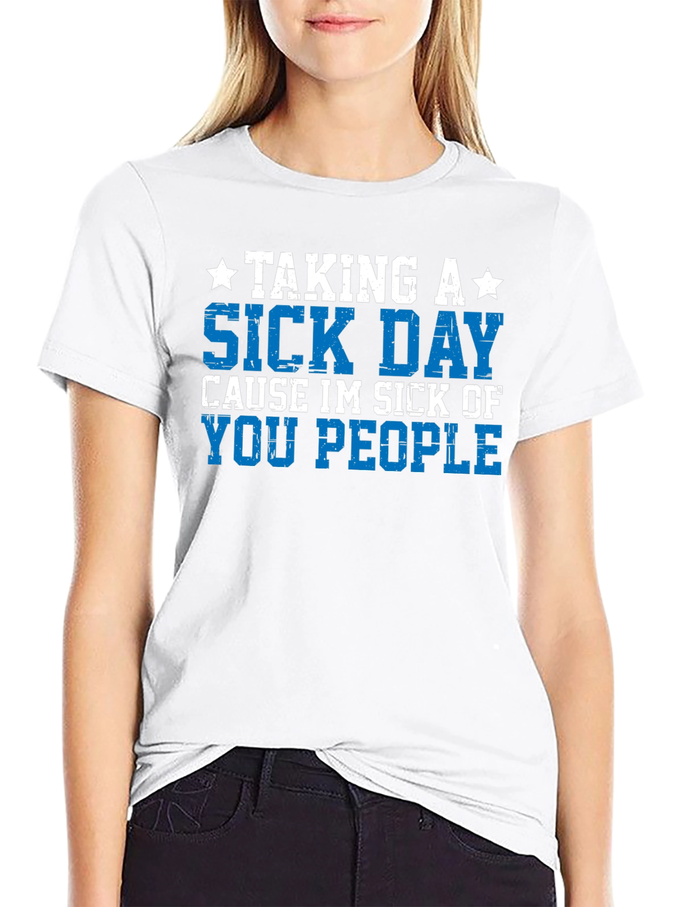 Taking a Sick Day T-Shirt - Funny Graphic Tee