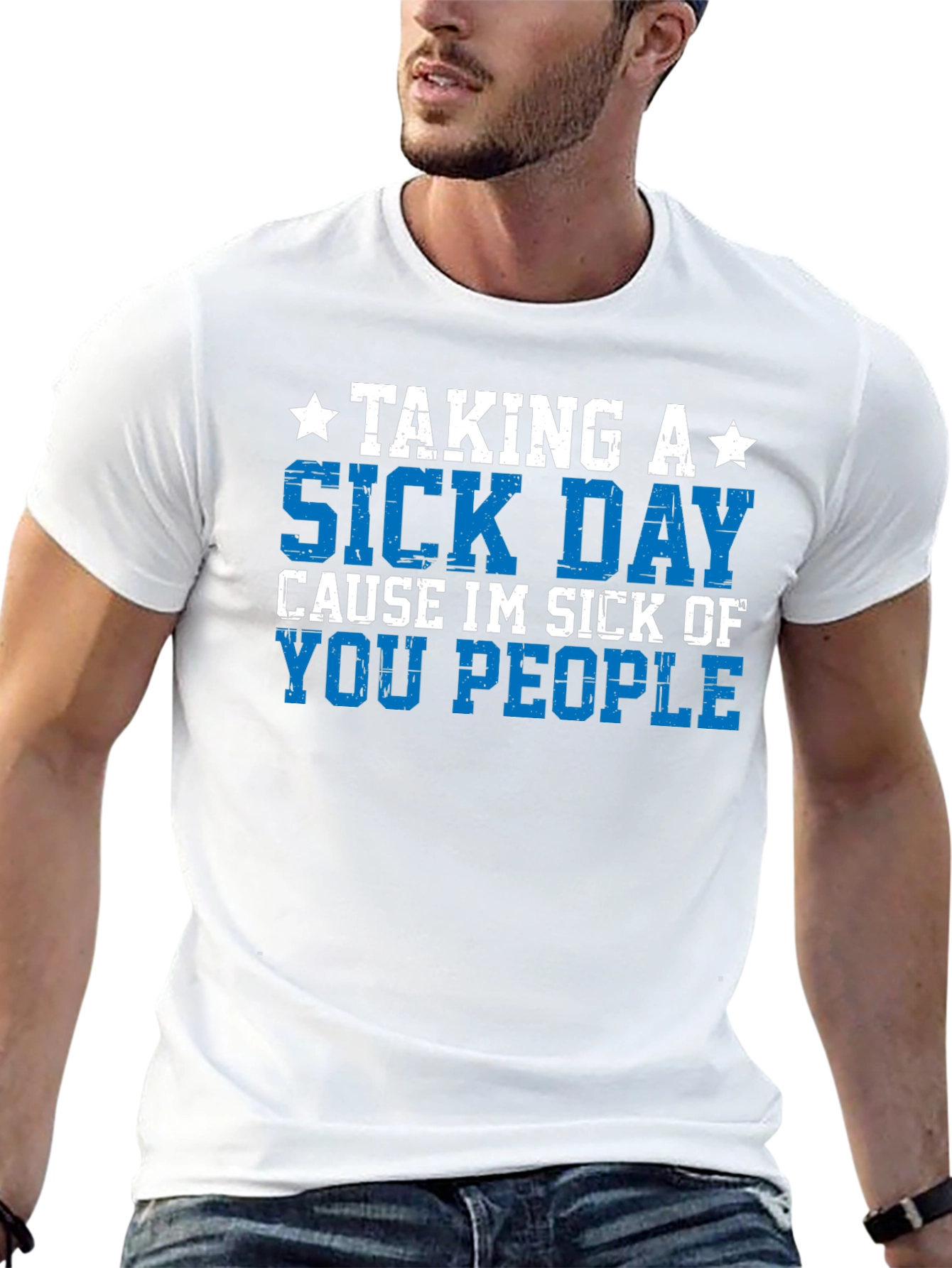Taking a Sick Day T-Shirt - Funny Graphic Tee