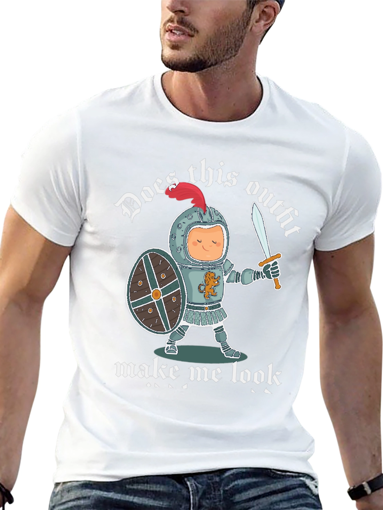 Funny Knight Outfit Graphic T-Shirt