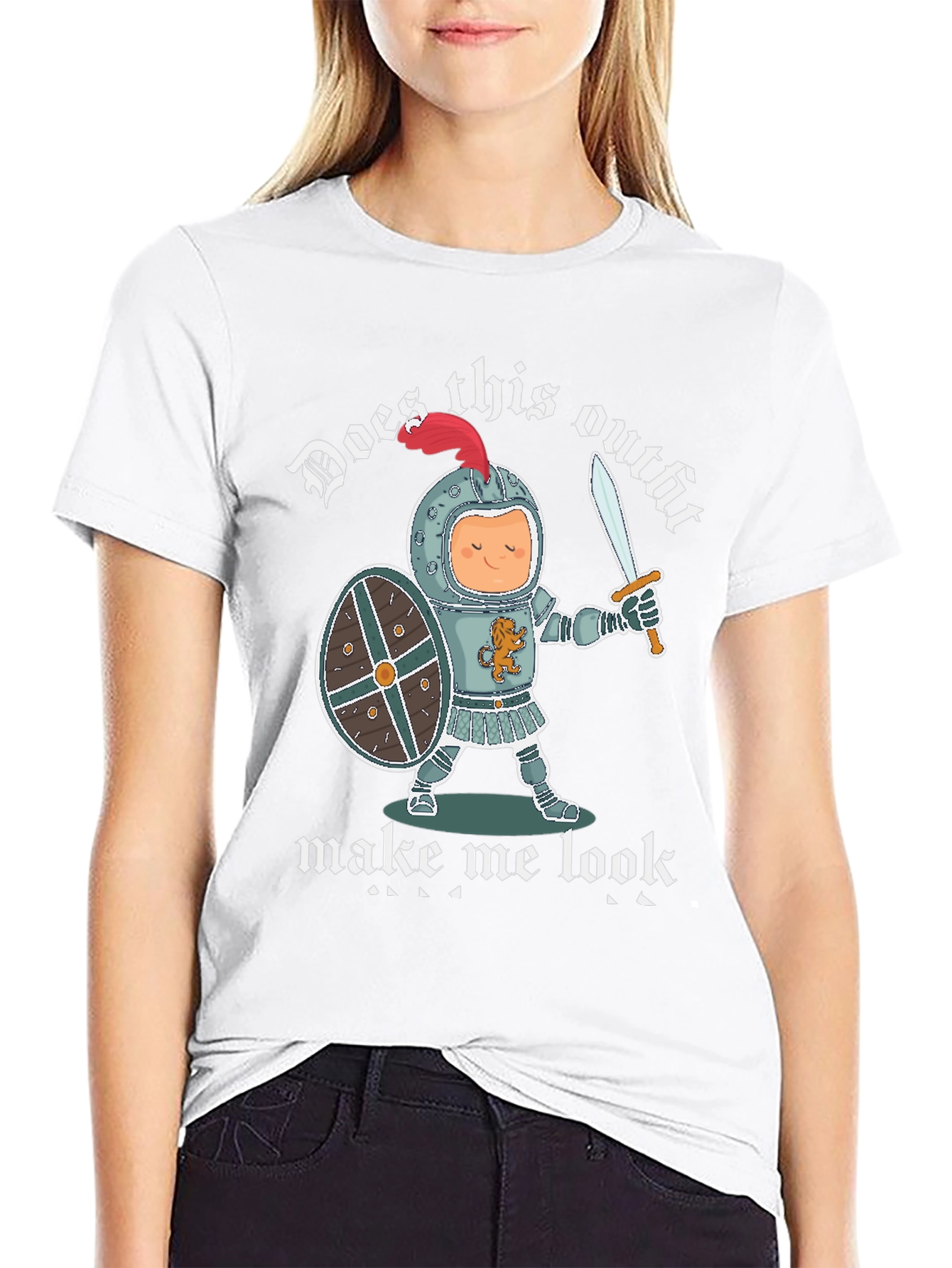 Funny Knight Outfit Graphic T-Shirt